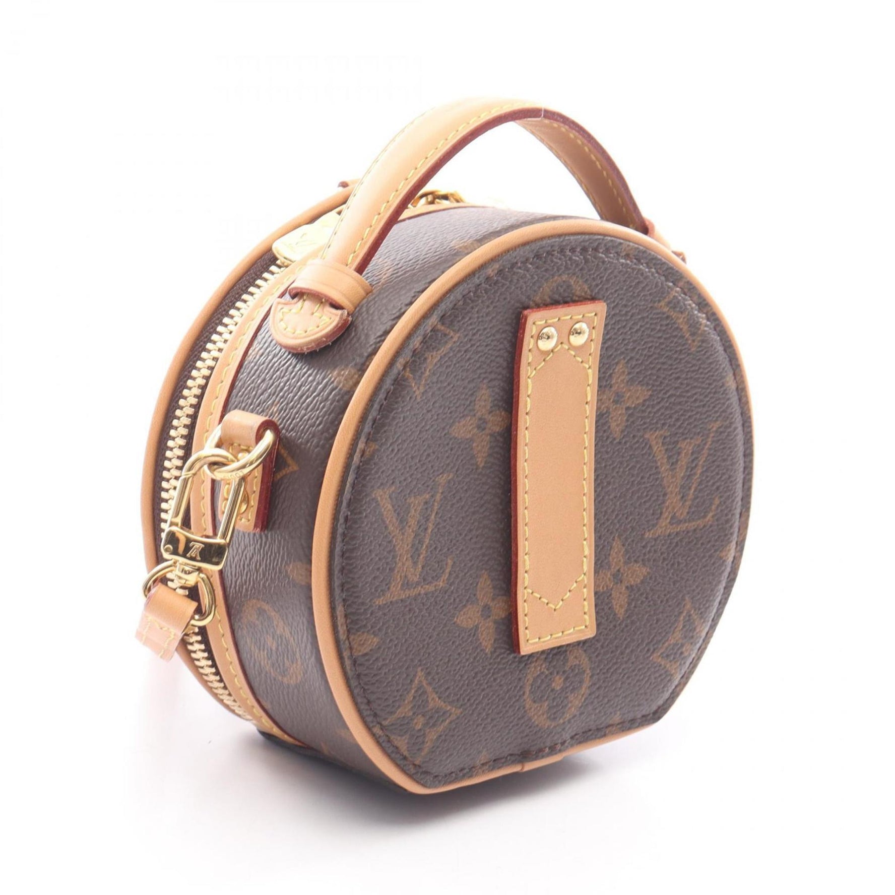 Louis Vuitton Mini Boite Chapeau Handbag, Coated Canvas and Leather, Monogram