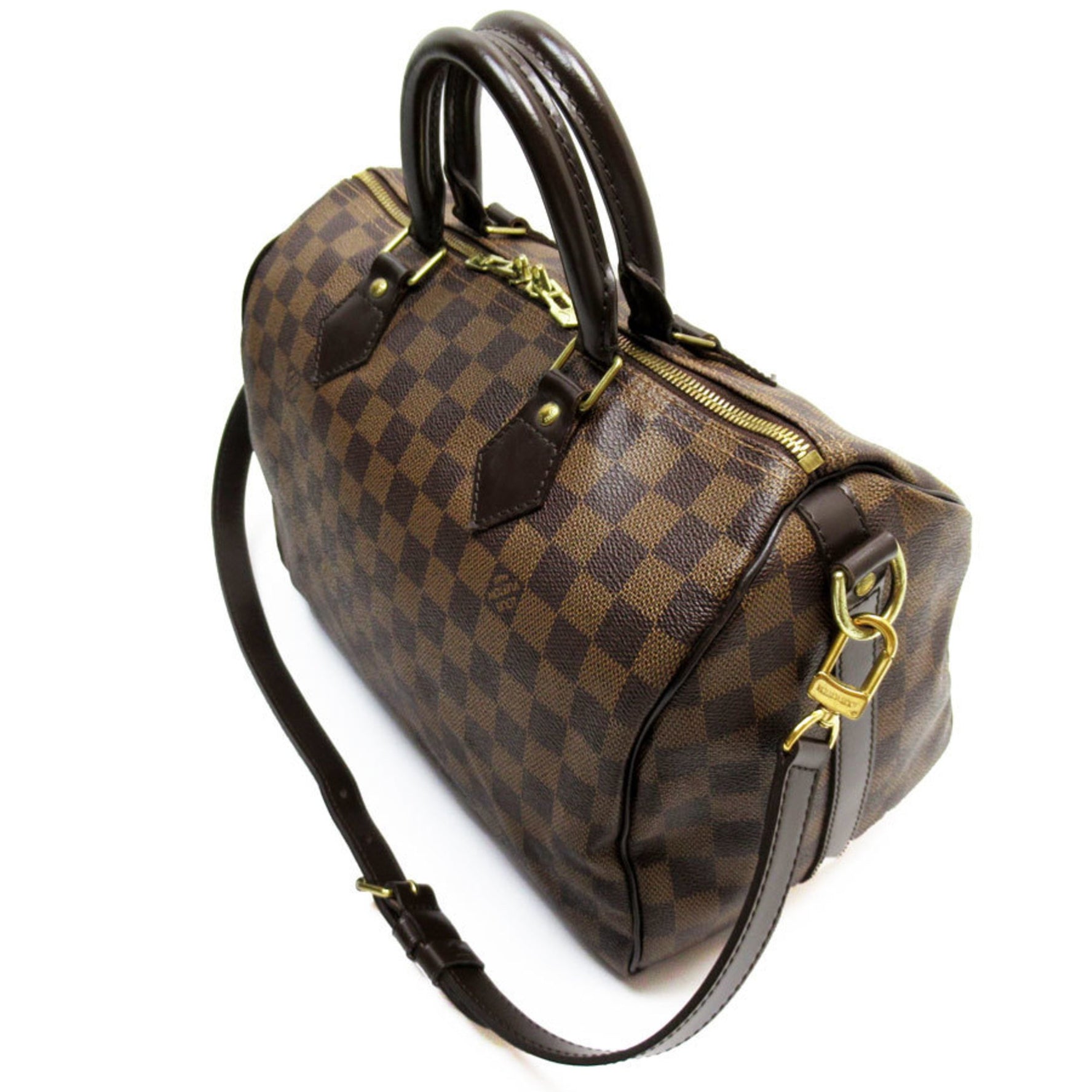 Louis Vuitton LOUIS VUITTON Handbag Shoulder Bag Damier Speedy Bandouliere 30 Canvas Ebene Women's N41367 t19529i