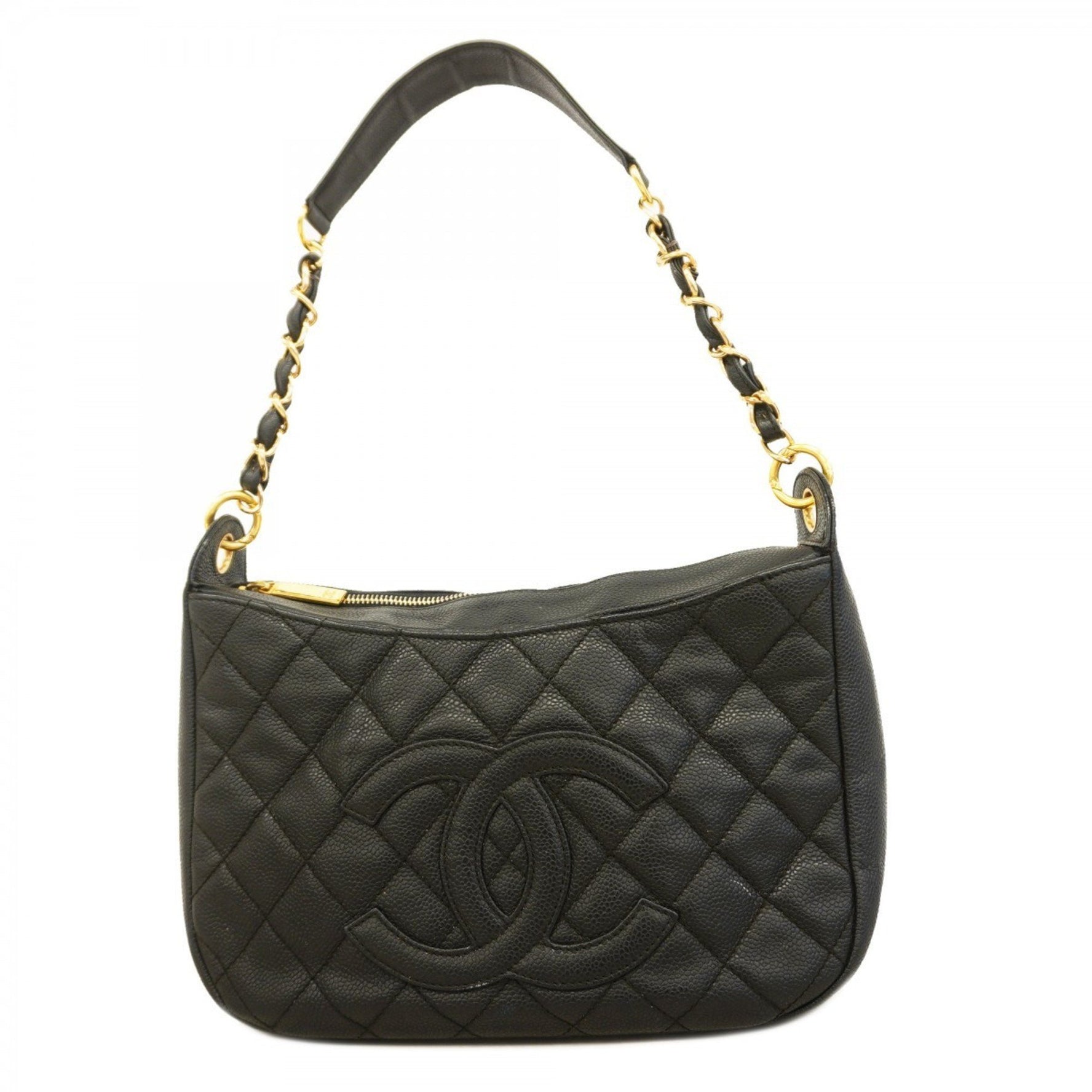 Chanel Matelasse Shoulder Bag with Chain, Caviar Skin