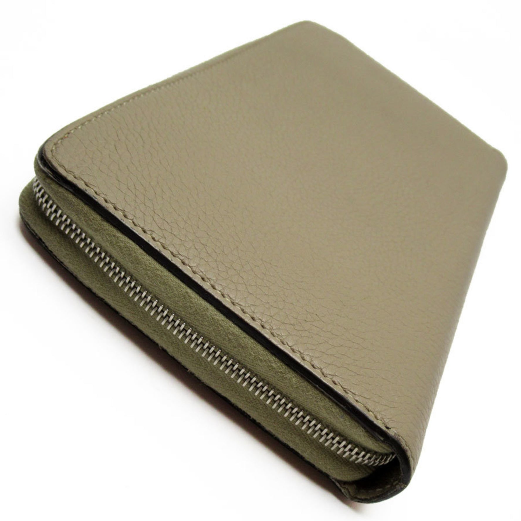CELINE Round Long Wallet Leather