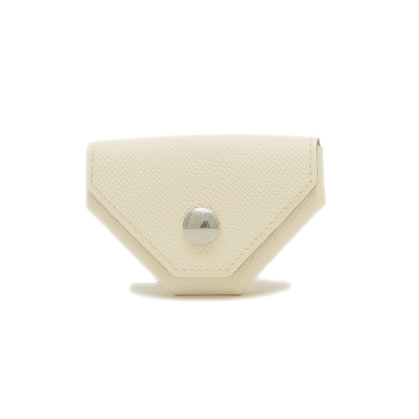 Hermes Levan Quatre Verso Wallet/Coin Case Epson Nata Jaune Poussin Y Stamp