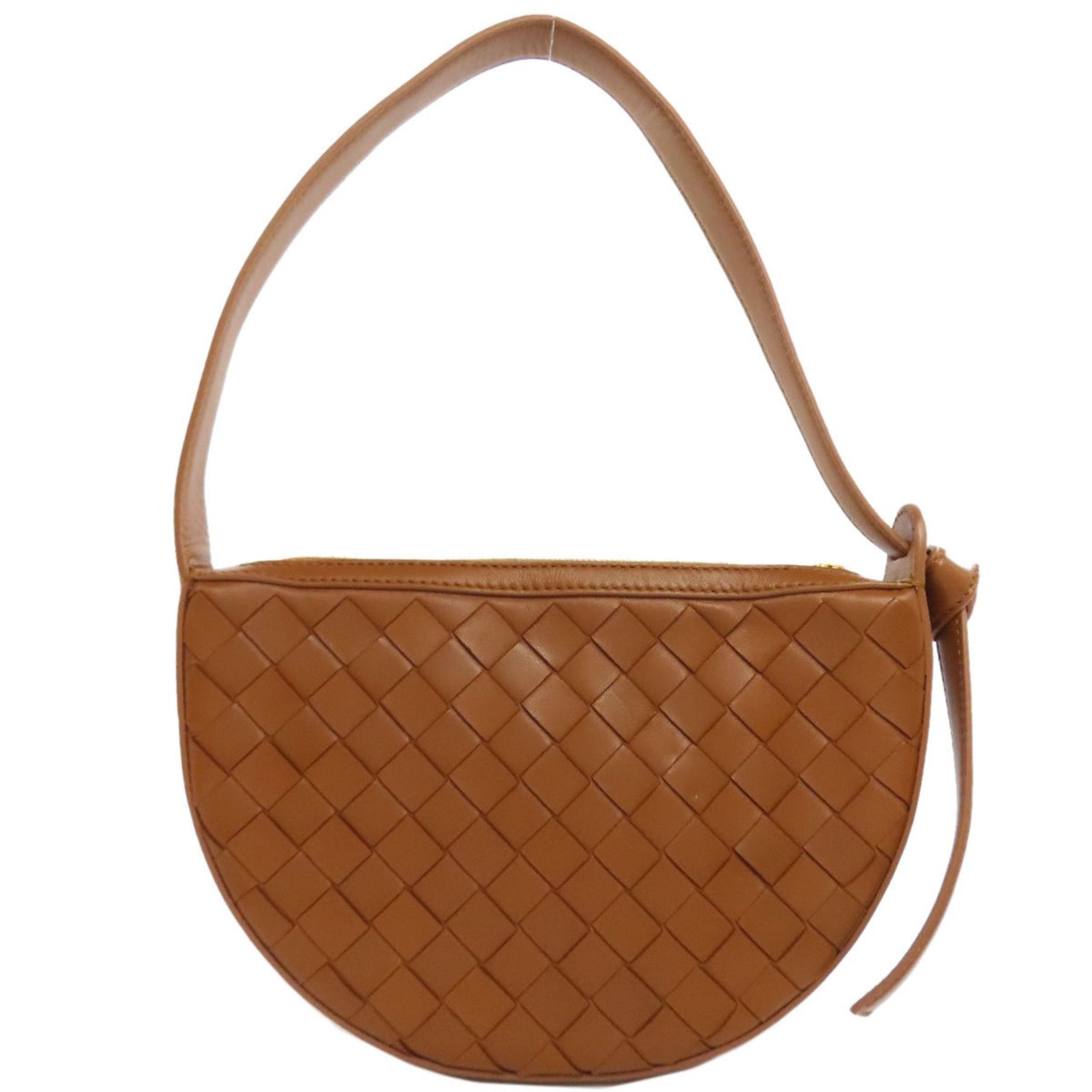 Bottega Veneta Mini Sunrise Intrecciato Shoulder Bag in Calfskin