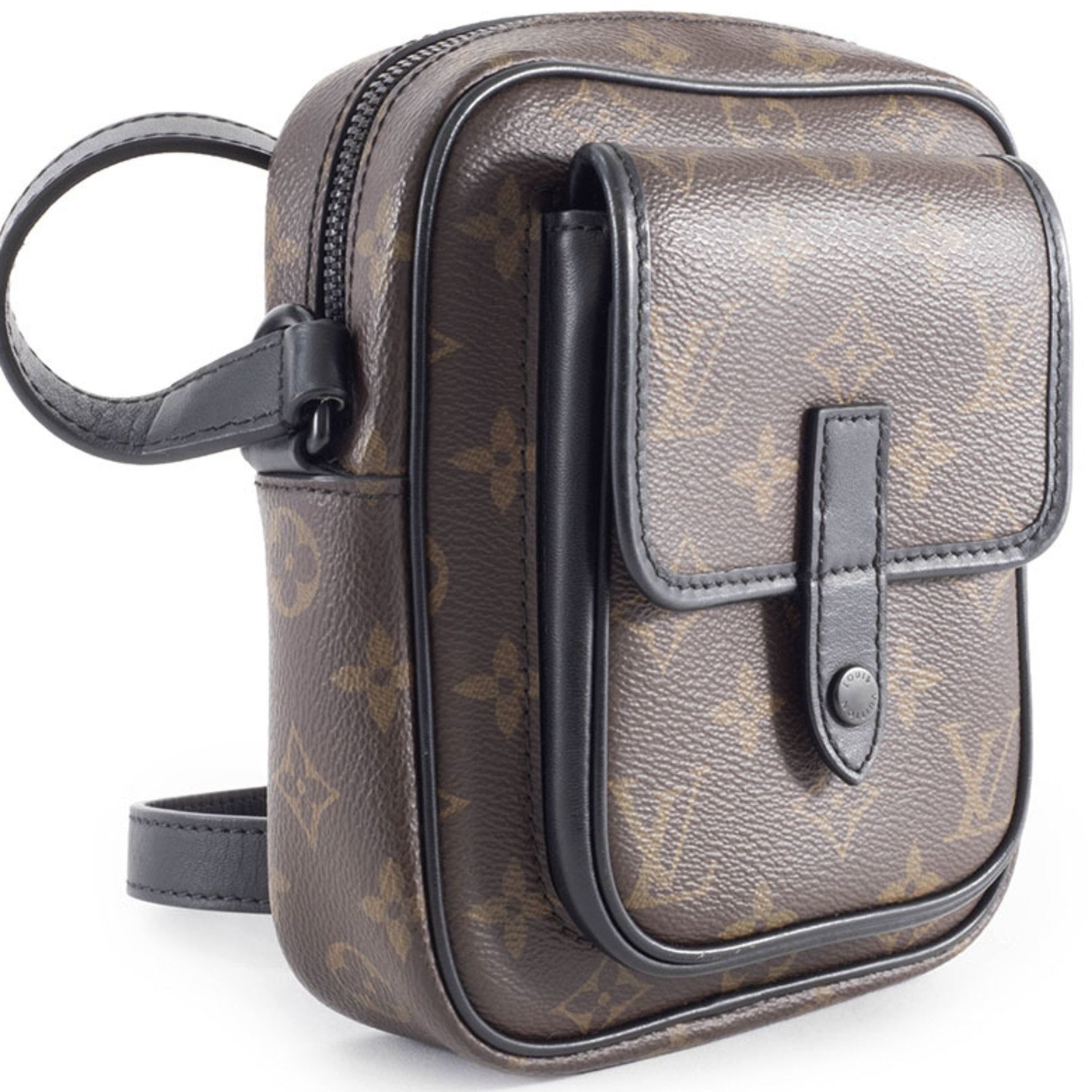 Louis Vuitton Christopher Monogram Macassar Wearable Wallet Shoulder Bag, Brown