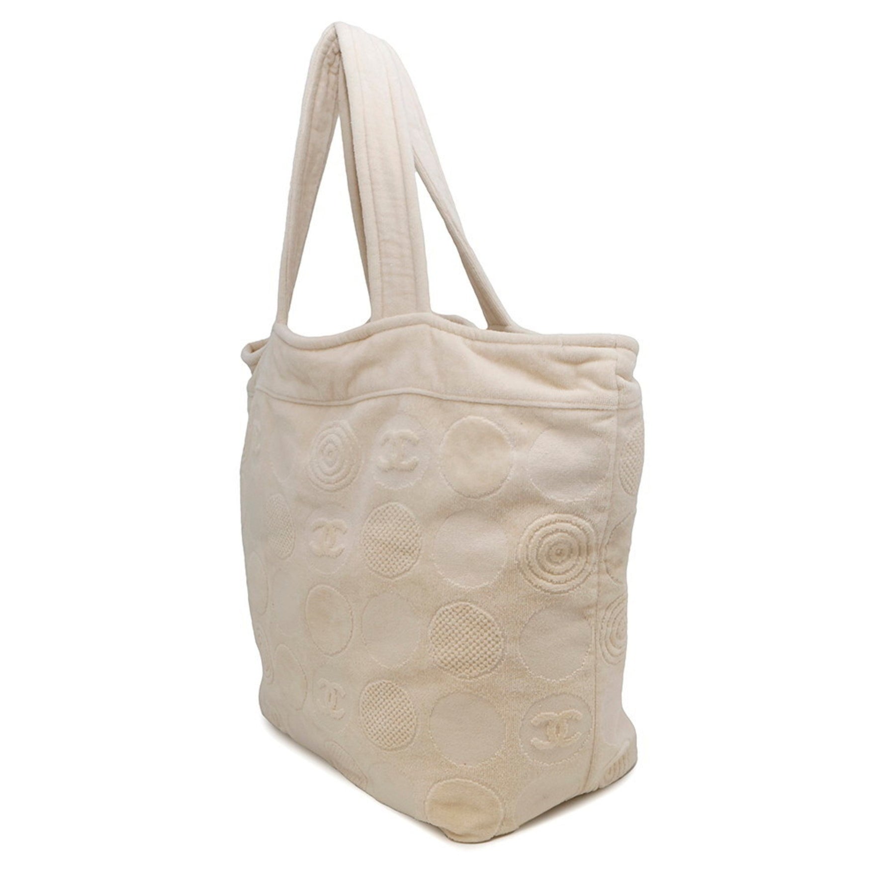 Chanel Coco Mark Cotton Tote Bag and Beach Set with CHANEL Pouch Towel
