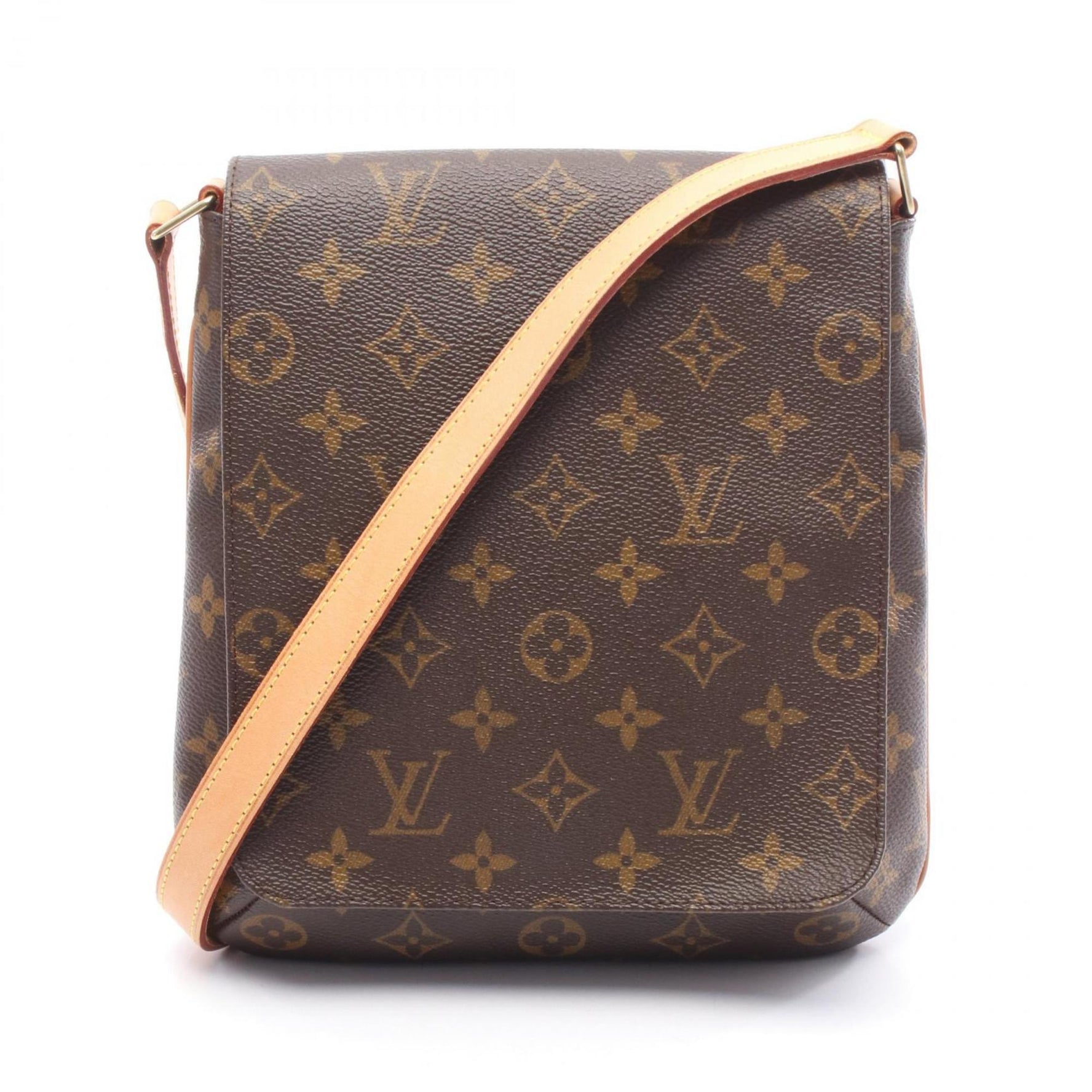 Louis Vuitton Musette Salsa Short Strap Shoulder Bag in Coated Canvas and Leather with Monogram Design