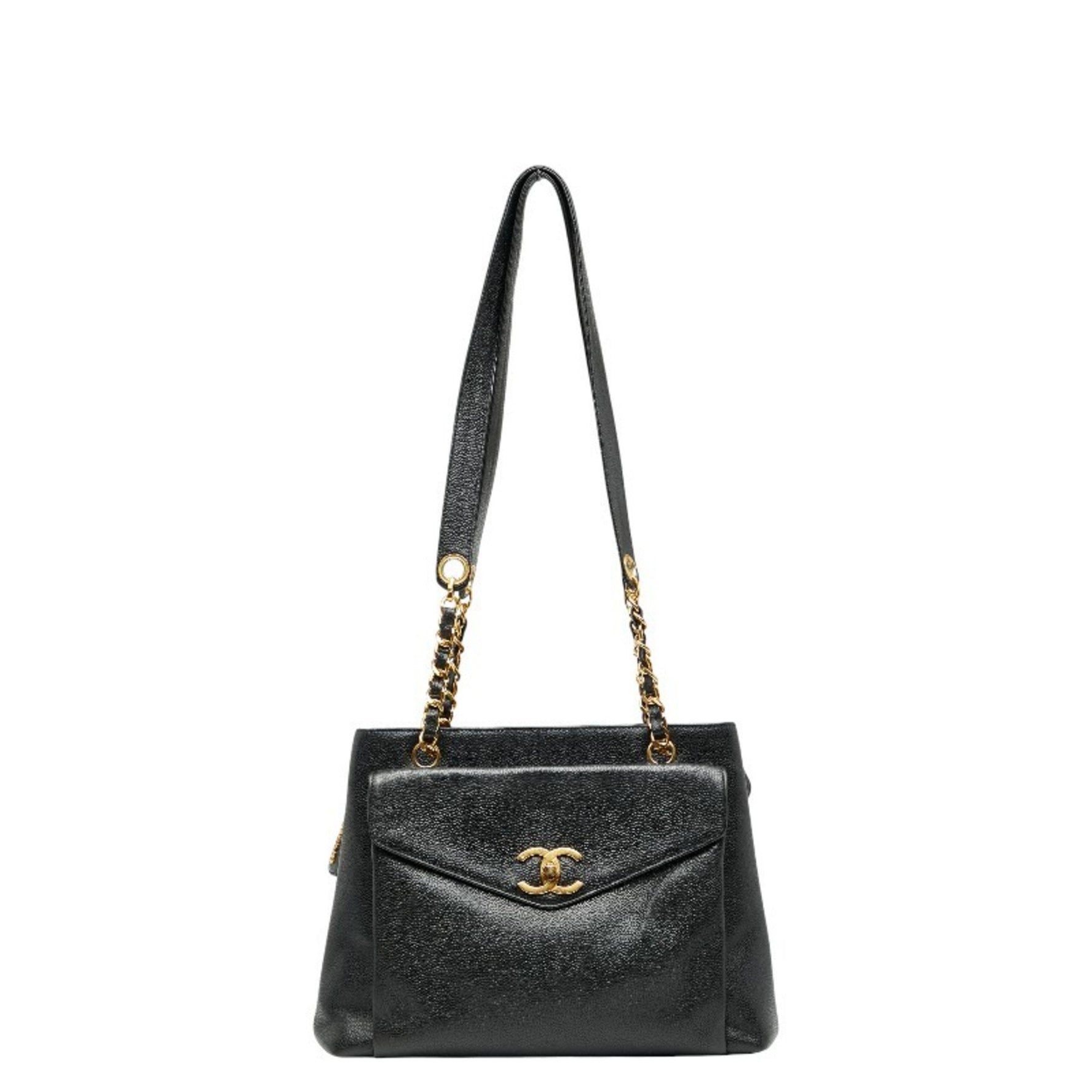 CHANEL Coco Mark Tote Bag in Caviar Skin