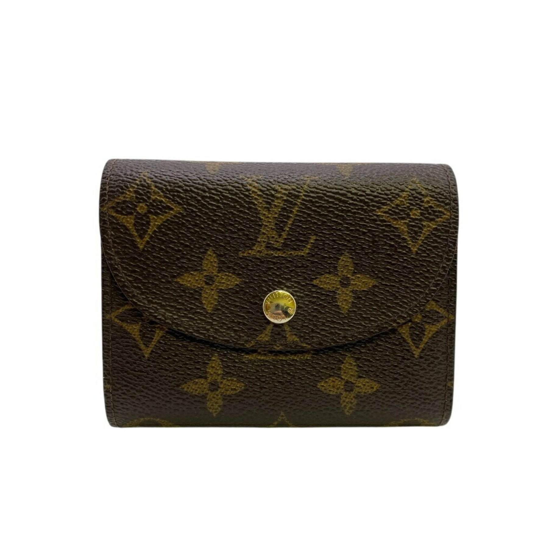 LOUIS VUITTON Wallet M60253 Portefeuille Helene Flap Tri-fold Brown
