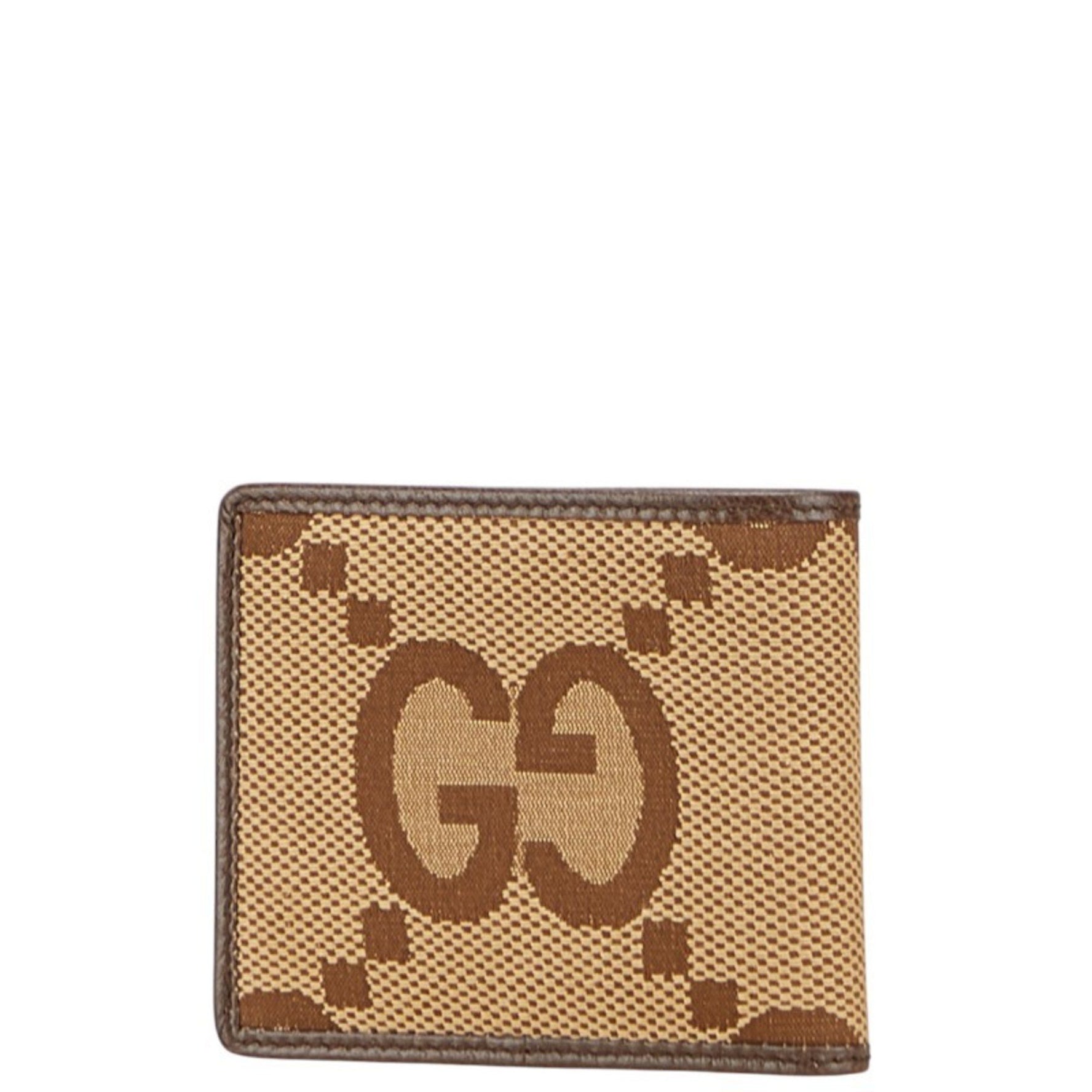 Gucci Jumbo GG Bifold Wallet Canvas and Leather