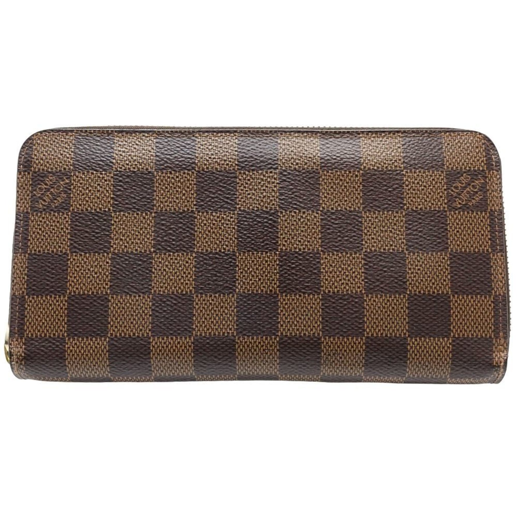 LOUIS VUITTON Louis Vuitton Damier Long Wallet N60046 Zippy Ebene Rose Ballerine