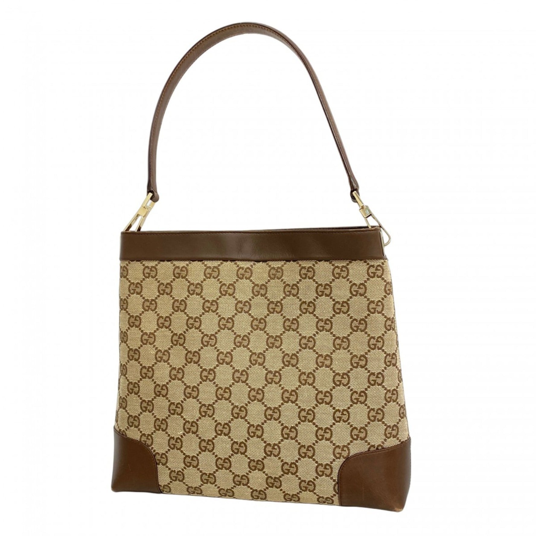 Gucci GG Canvas Shoulder Bag 001 4231 Champagne