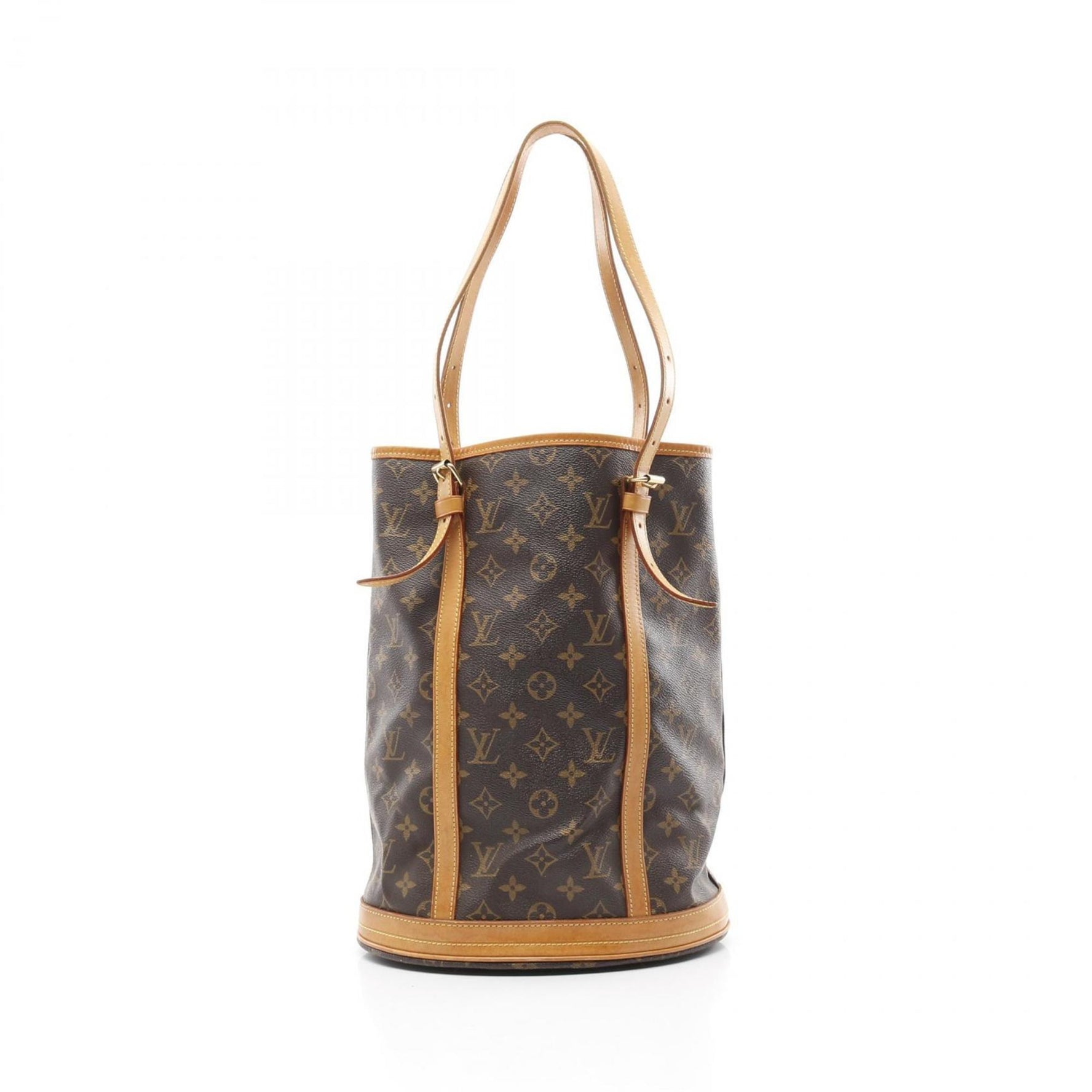 Louis Vuitton Bucket GM Shoulder Bag Coated Canvas Leather Monogram