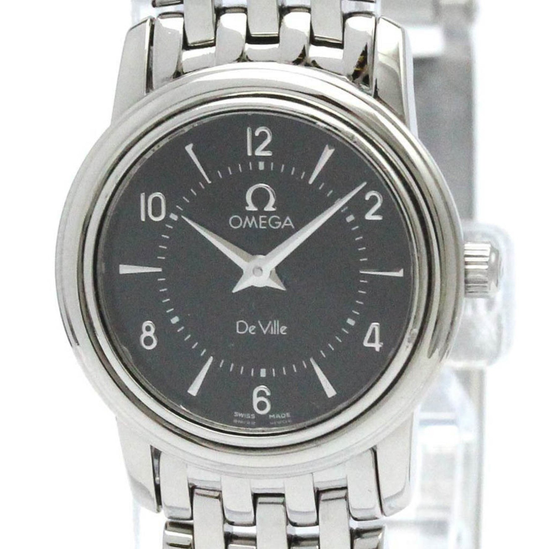 Polished OMEGA De Ville Prestige Steel Quartz Ladies Watch 4570.51