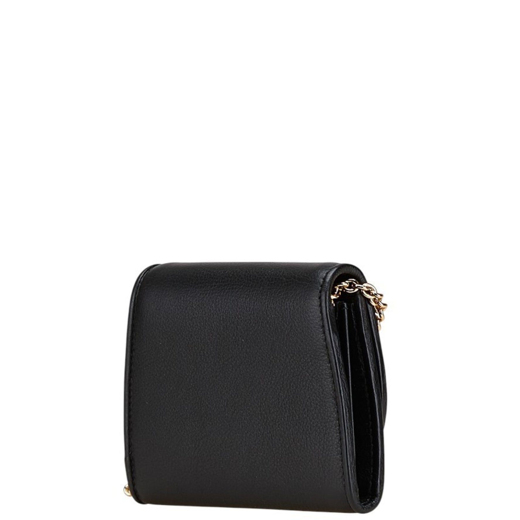 Gucci Blondie Medium Chain Wallet Shoulder Bag Black Leather Women's GUCCI