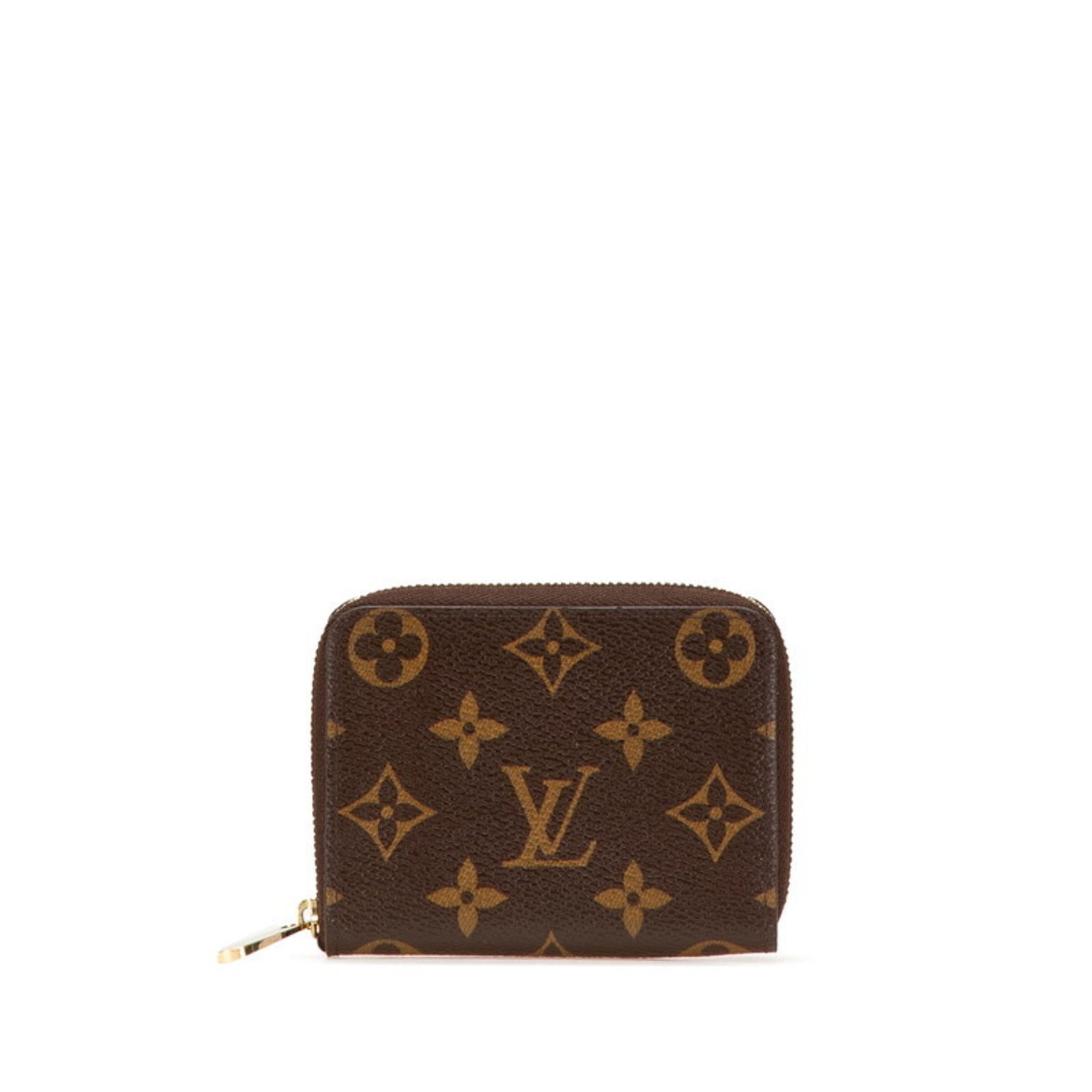 Louis Vuitton Monogram Zippy Coin Purse Case PVC Leather