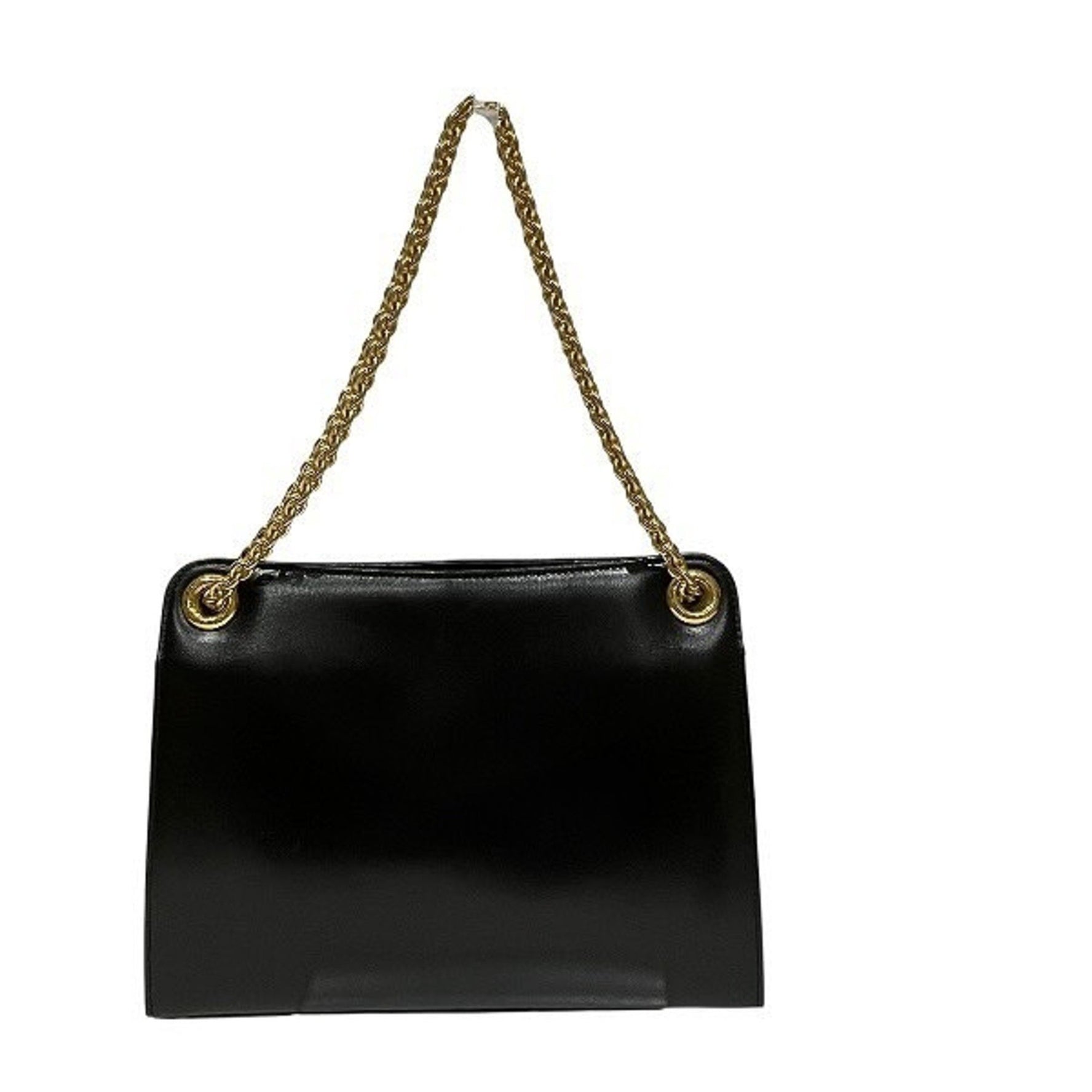 Bally Gold Chain Bag Shoulder Handbag Women's