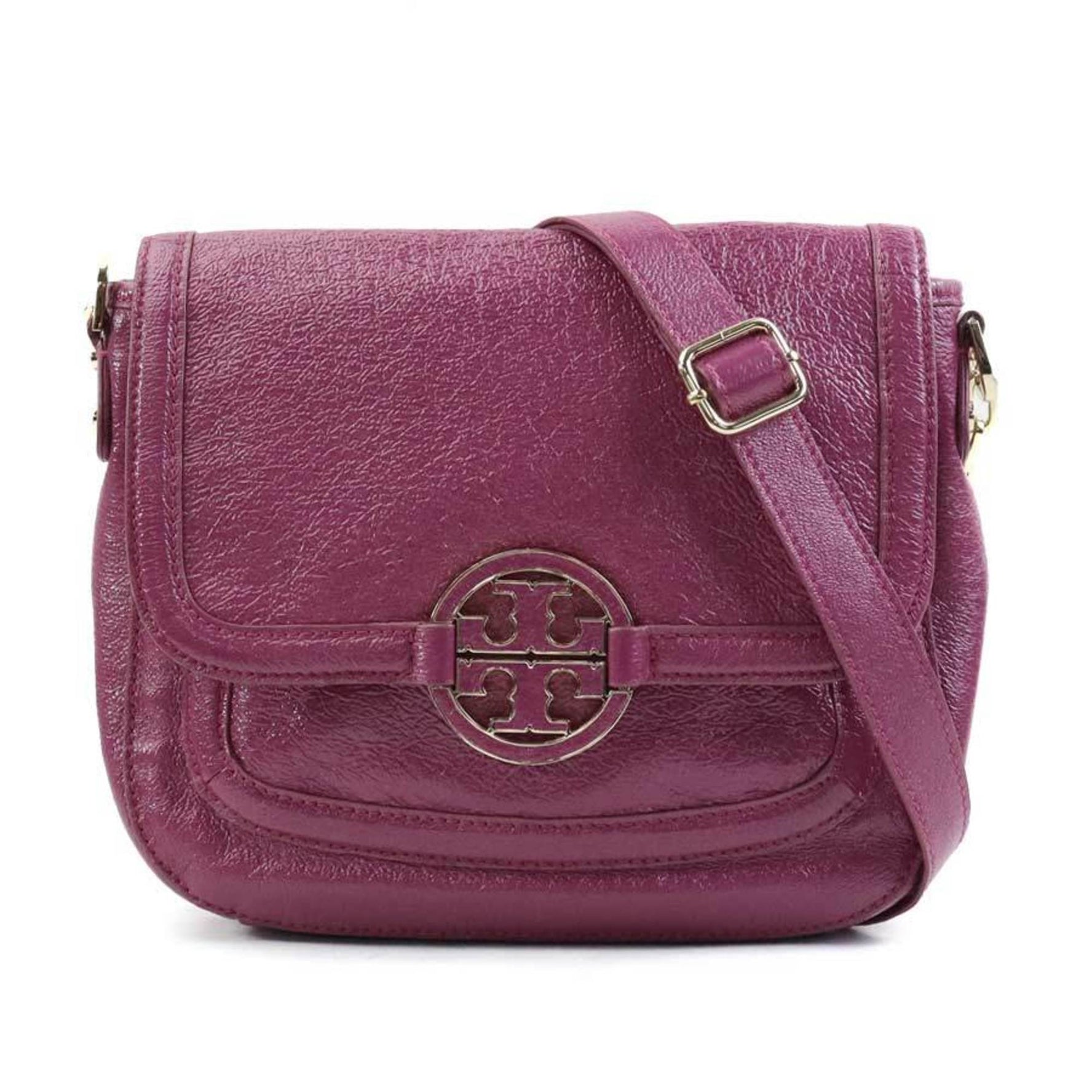 Tory Burch Shoulder Bag Leather Pink Purple Women's H30716K