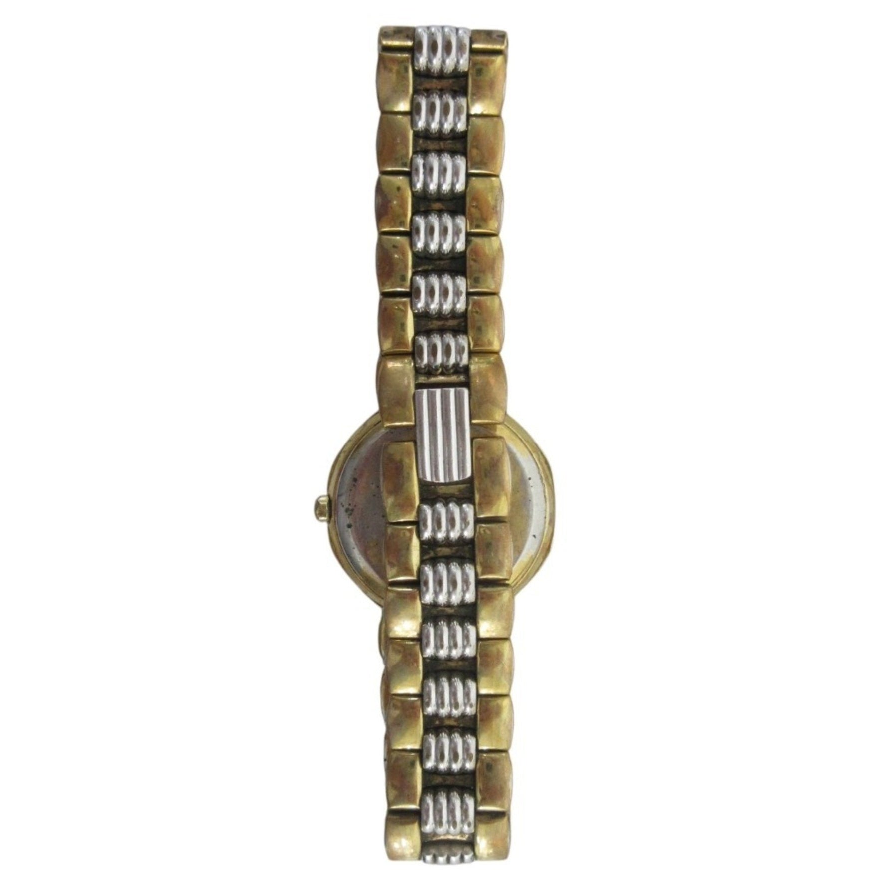 Christian Dior Octagon Quartz Analog Date Wristwatch Gold Color Women's