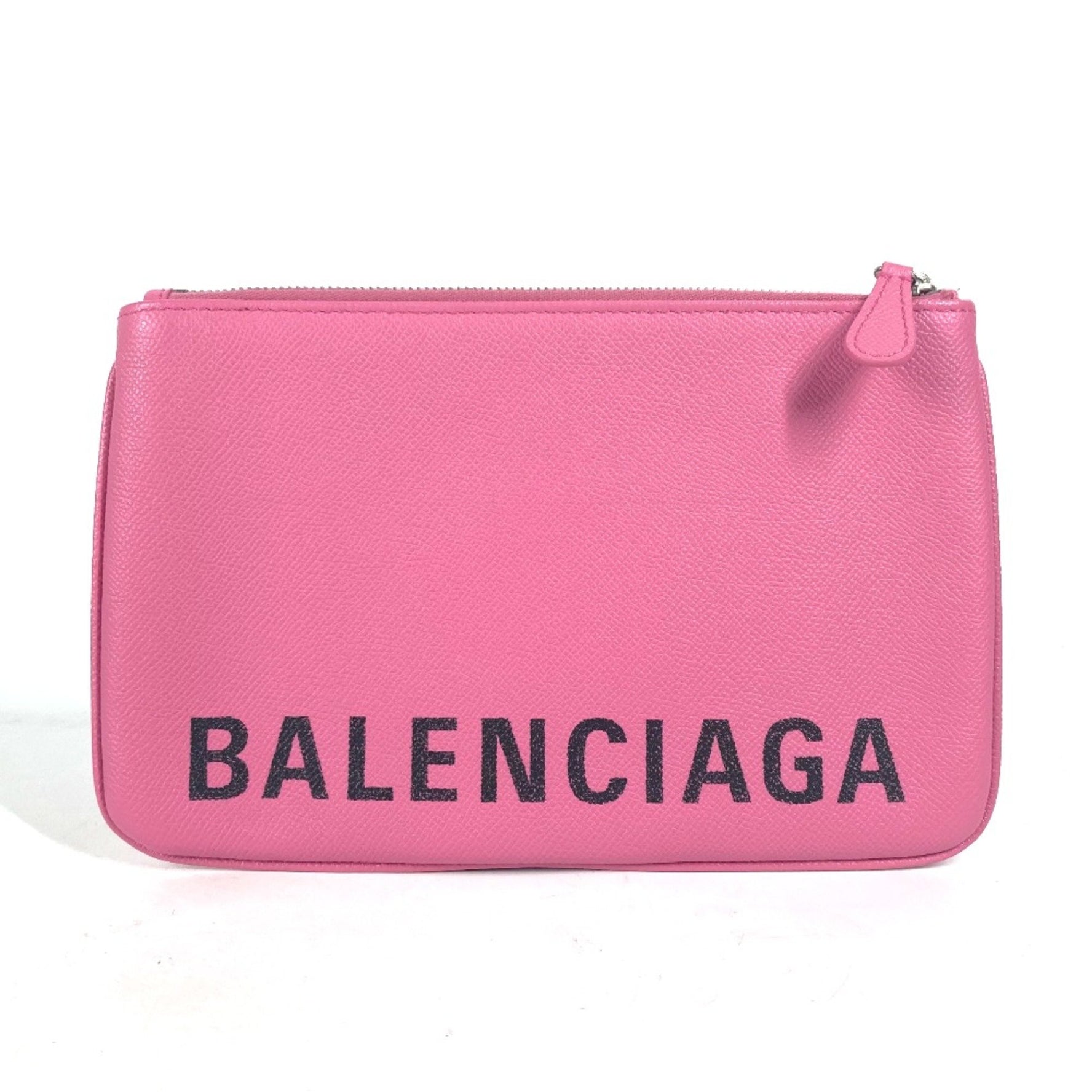 Balenciaga logo pouch bag Clutch bag pink Black