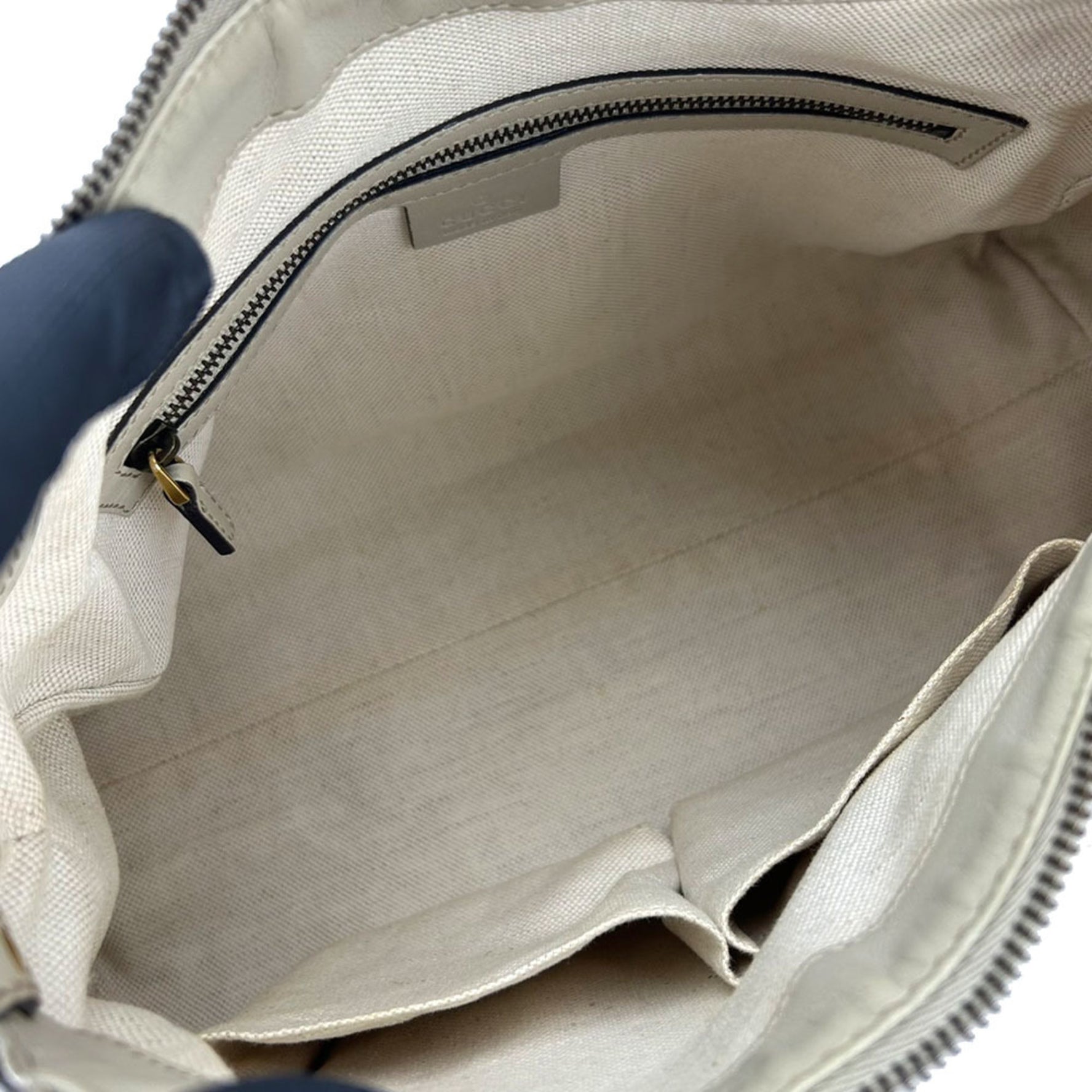 Gucci Shoulder Bag GG Canvas Leather Ladies