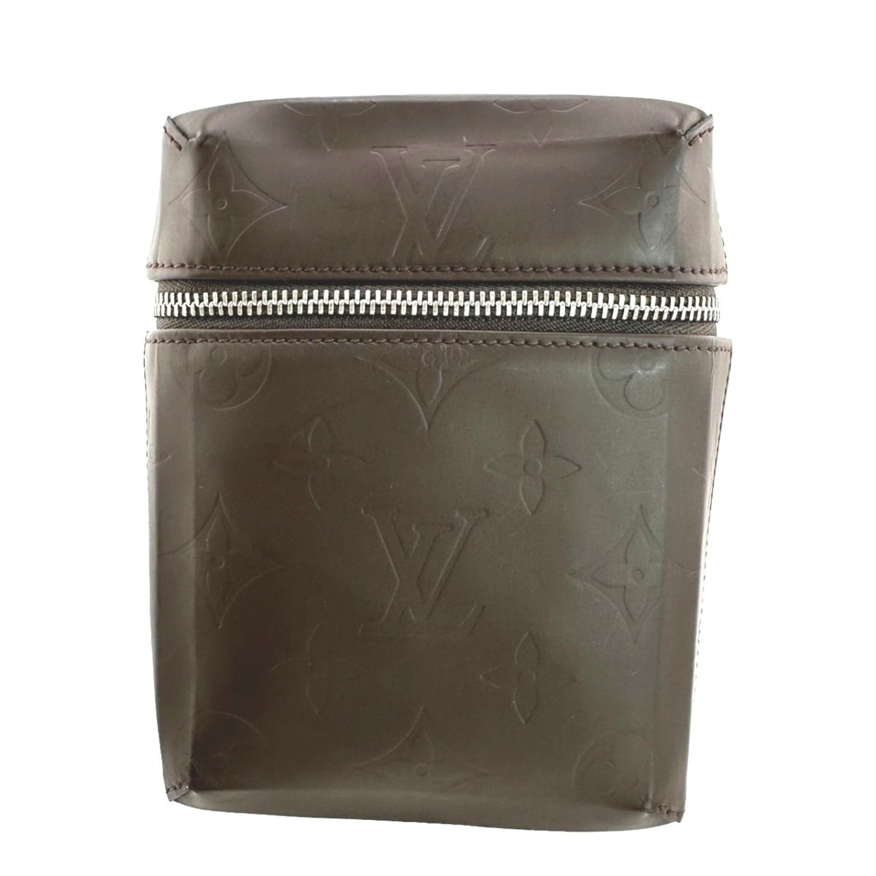 Louis Vuitton LOUIS VUITTON Pouch Waist Monogram Glace Ray Leather M46550 Brown LV