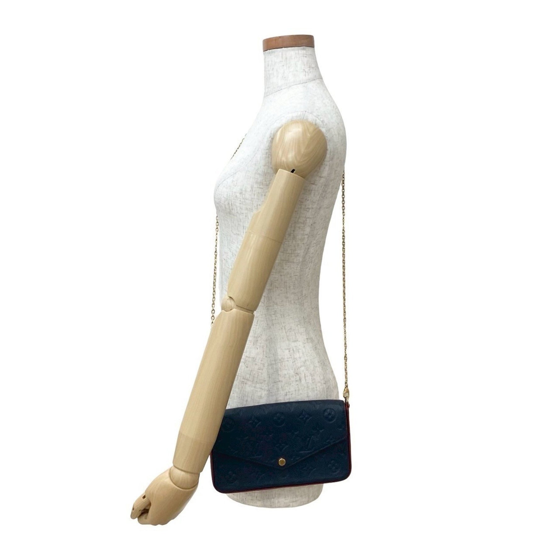 Louis Vuitton Pochette Felicie Monogram Empreinte Leather Shoulder Bag