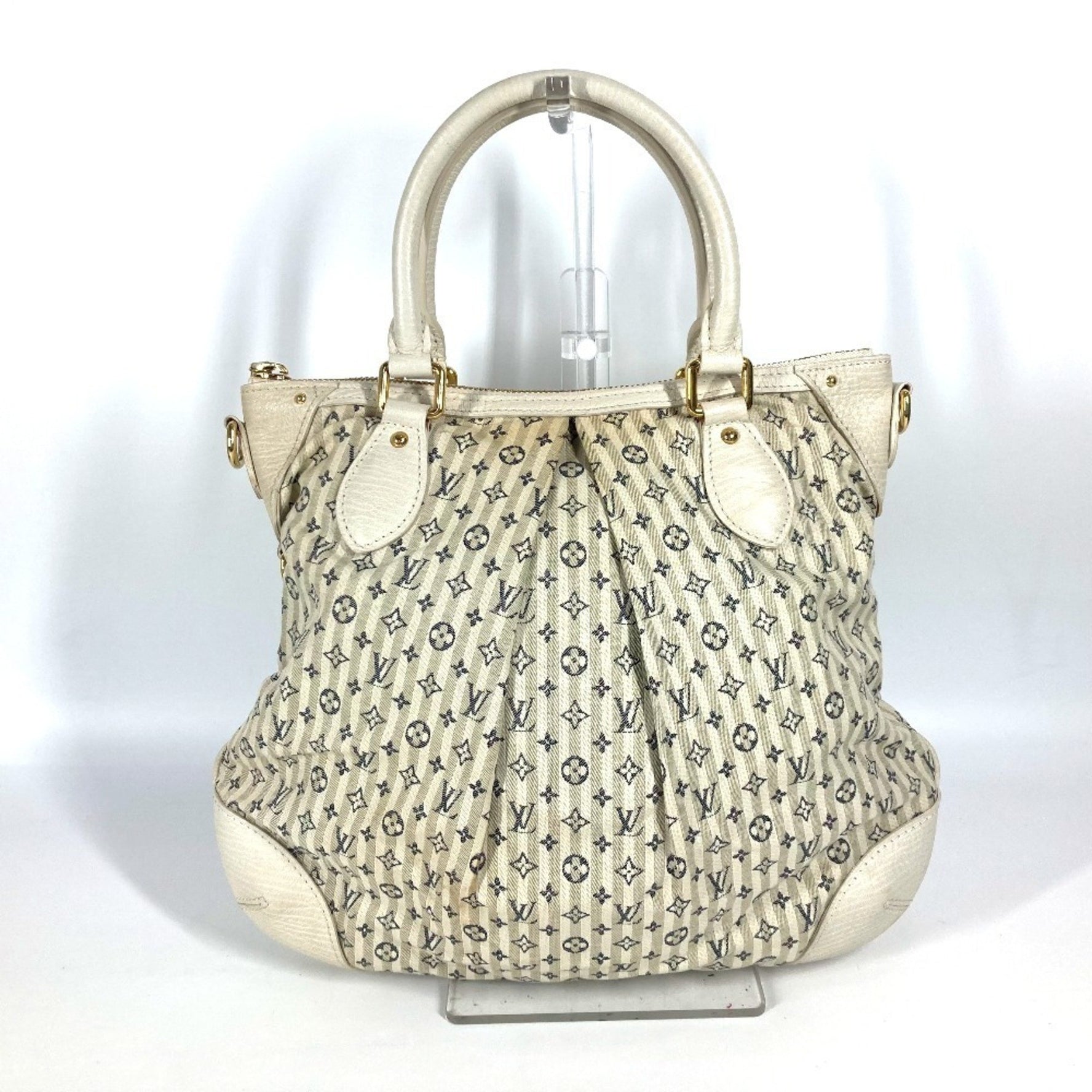 LOUIS VUITTON M95494 Monogram Minilan Marina PM Handbag, 2-way bag, Tote Shoulder Canvas, Women's, White
