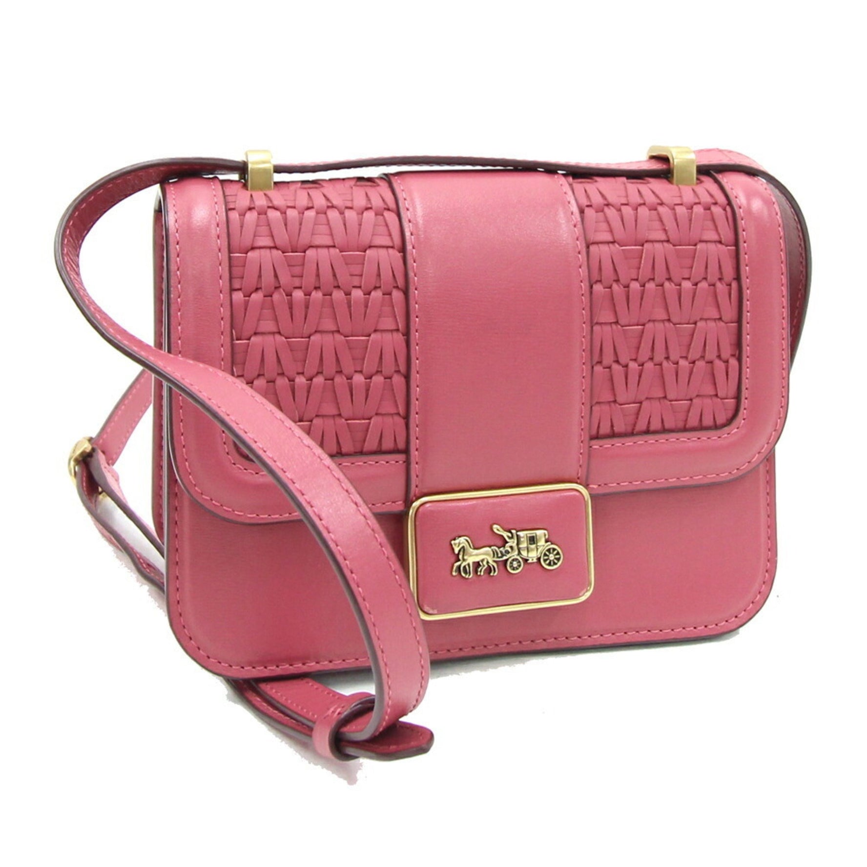 Coach Shoulder Bag Ally Leather Pochette