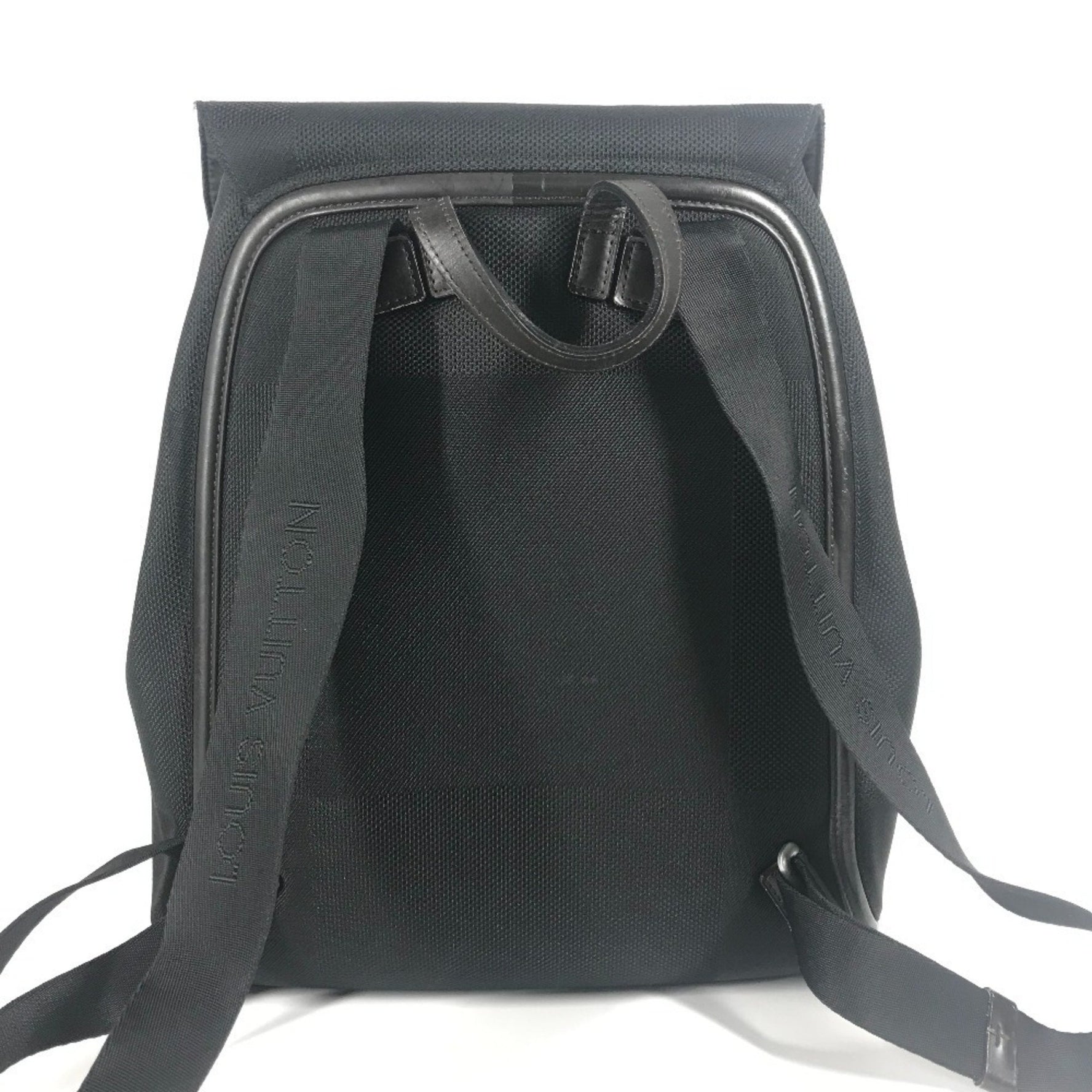 LOUIS VUITTON Damier Geant Peony Backpack, Canvas, Men's/Women's, Noir/Black