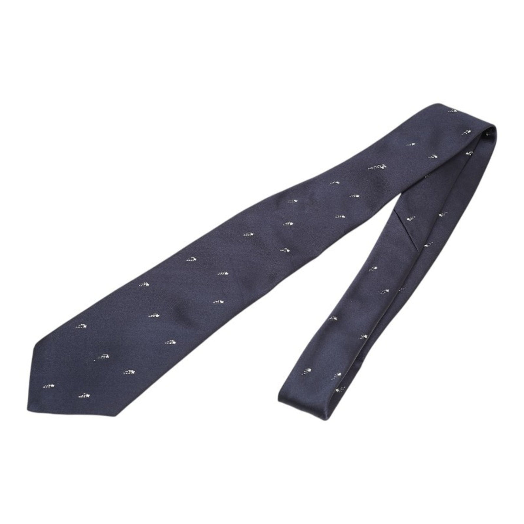 Chanel Coco Mark Star Shooting Tie Silk Polyester