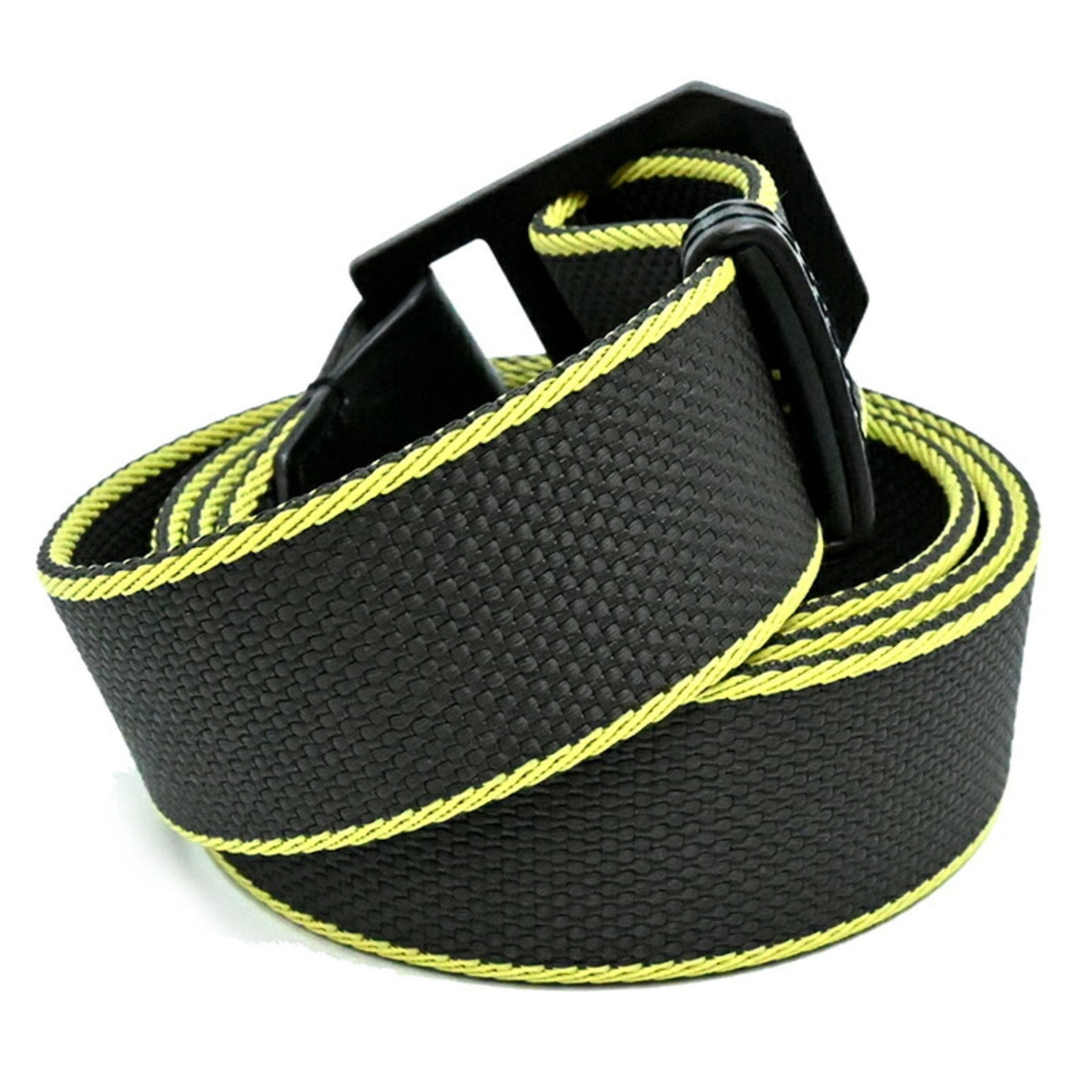 Hermes Hermès Slide 30 Belt #M, B Stamp, Made in 2023, Men's Belt, Hunter/Polyamide/Aluminum, Khaki and Yellow