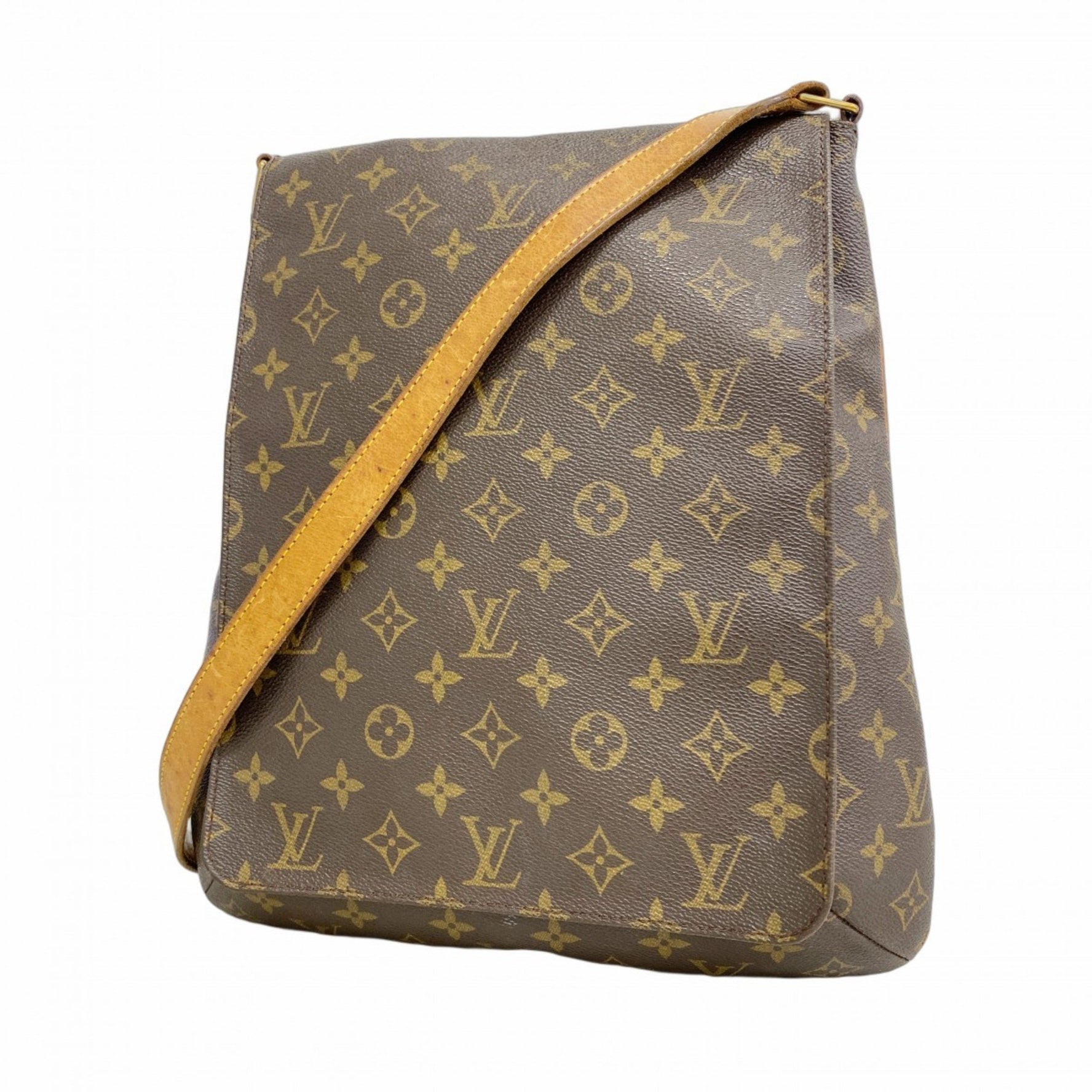 Louis Vuitton Monogram Musette Shoulder Bag M51256 Brown Women's