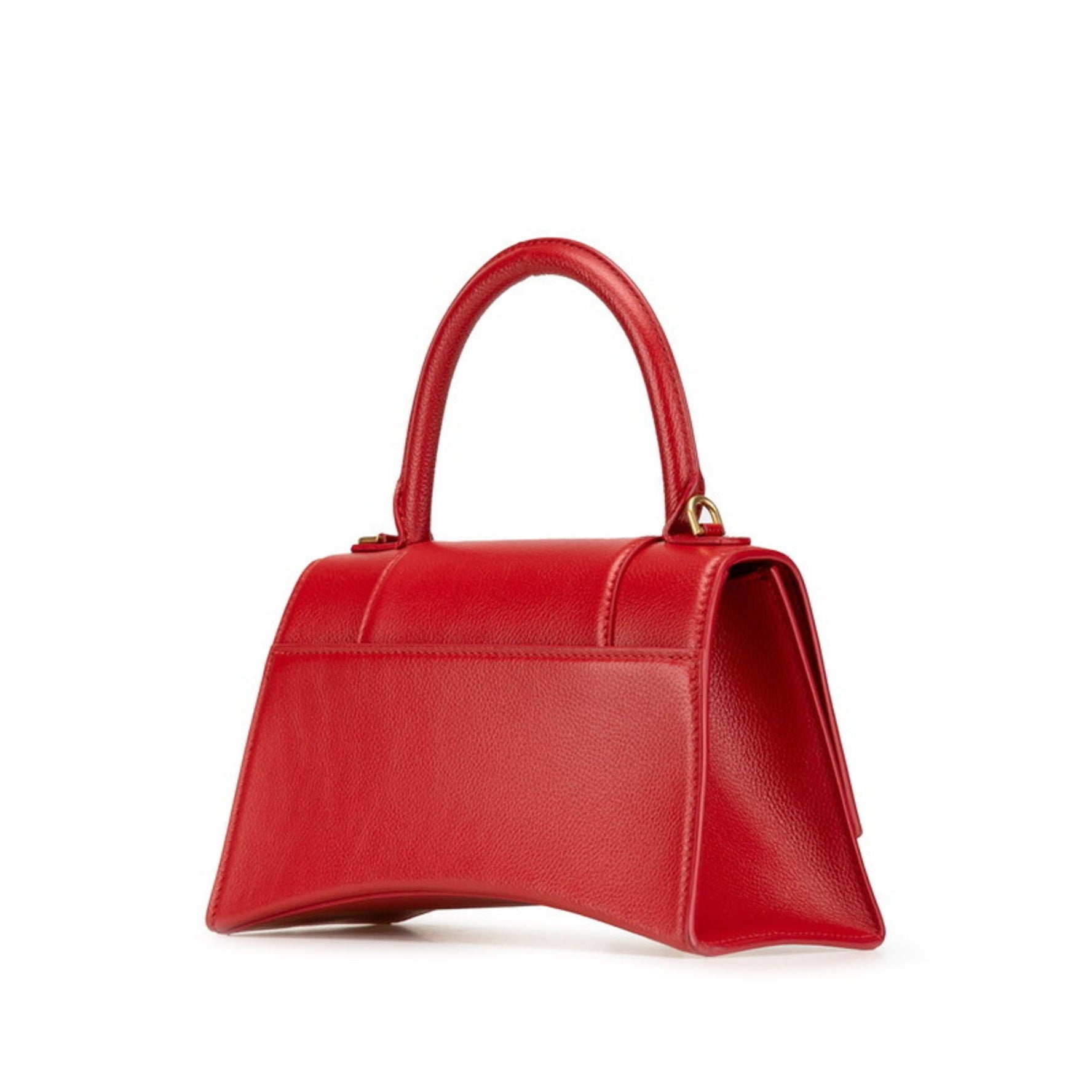 Balenciaga Hourglass Handbag/Shoulder Bag Red Leather