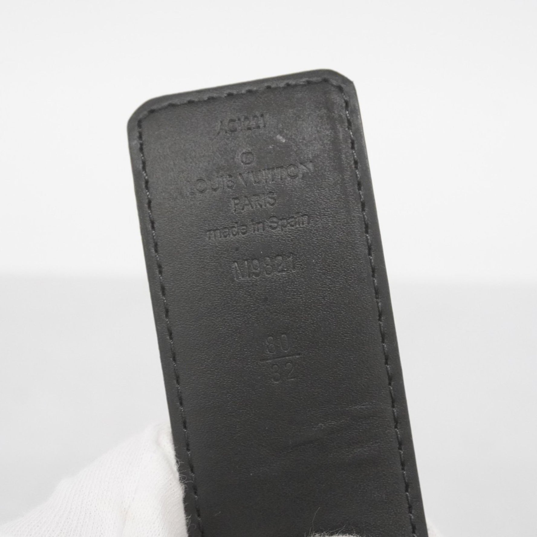 Louis Vuitton Monogram Santur Belt with LV Initials