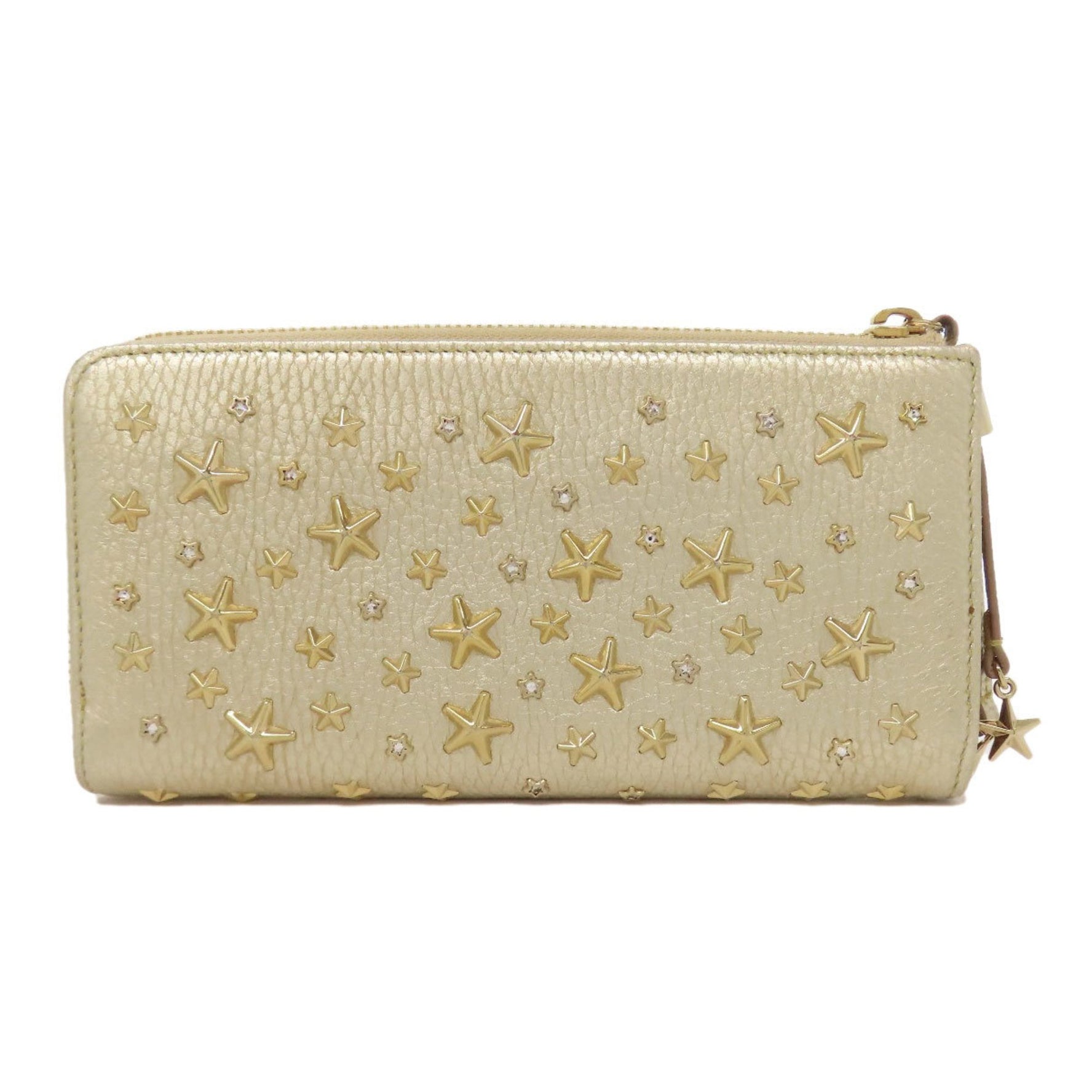 Jimmy Choo Star Motif Long Wallet Leather