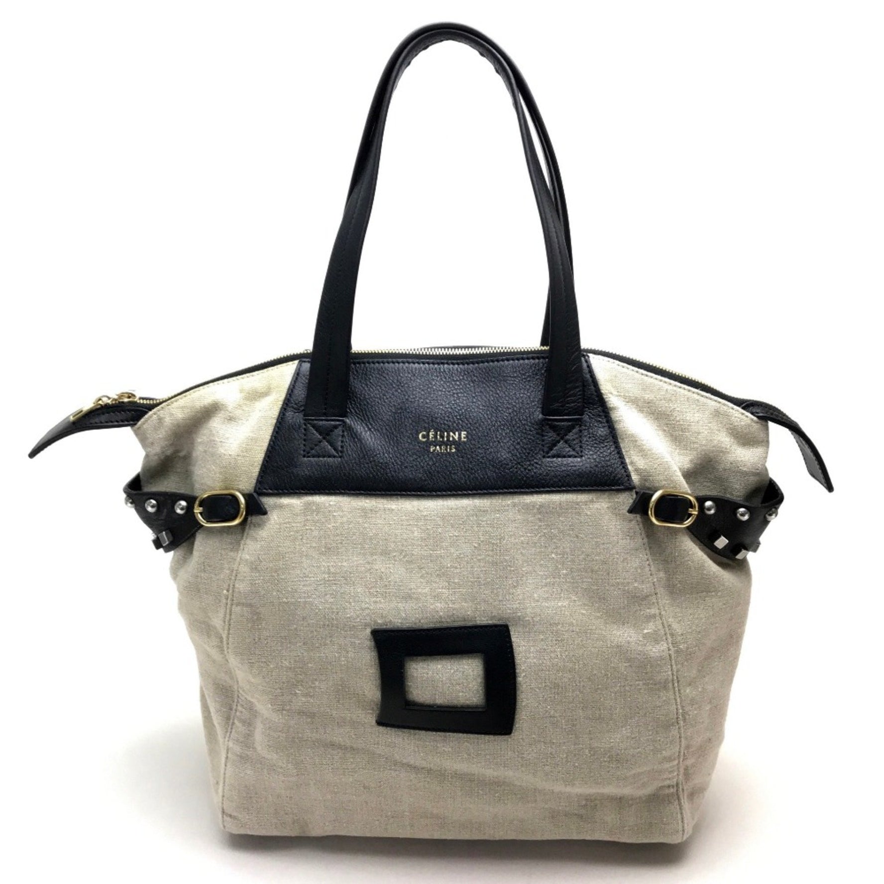 CELINE Studs Tote Bag x Black