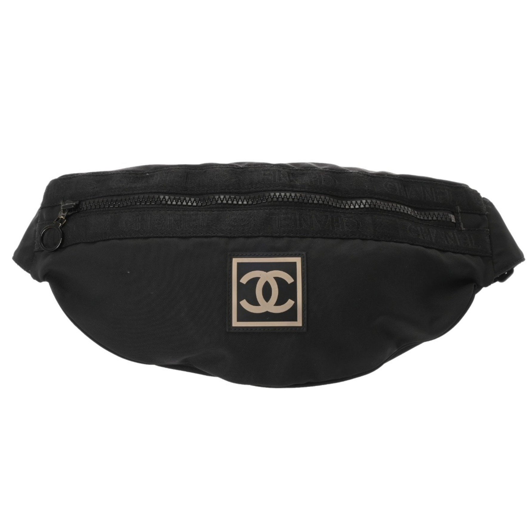 CHANEL Sport Line Coco Mark Nylon Waist Bag