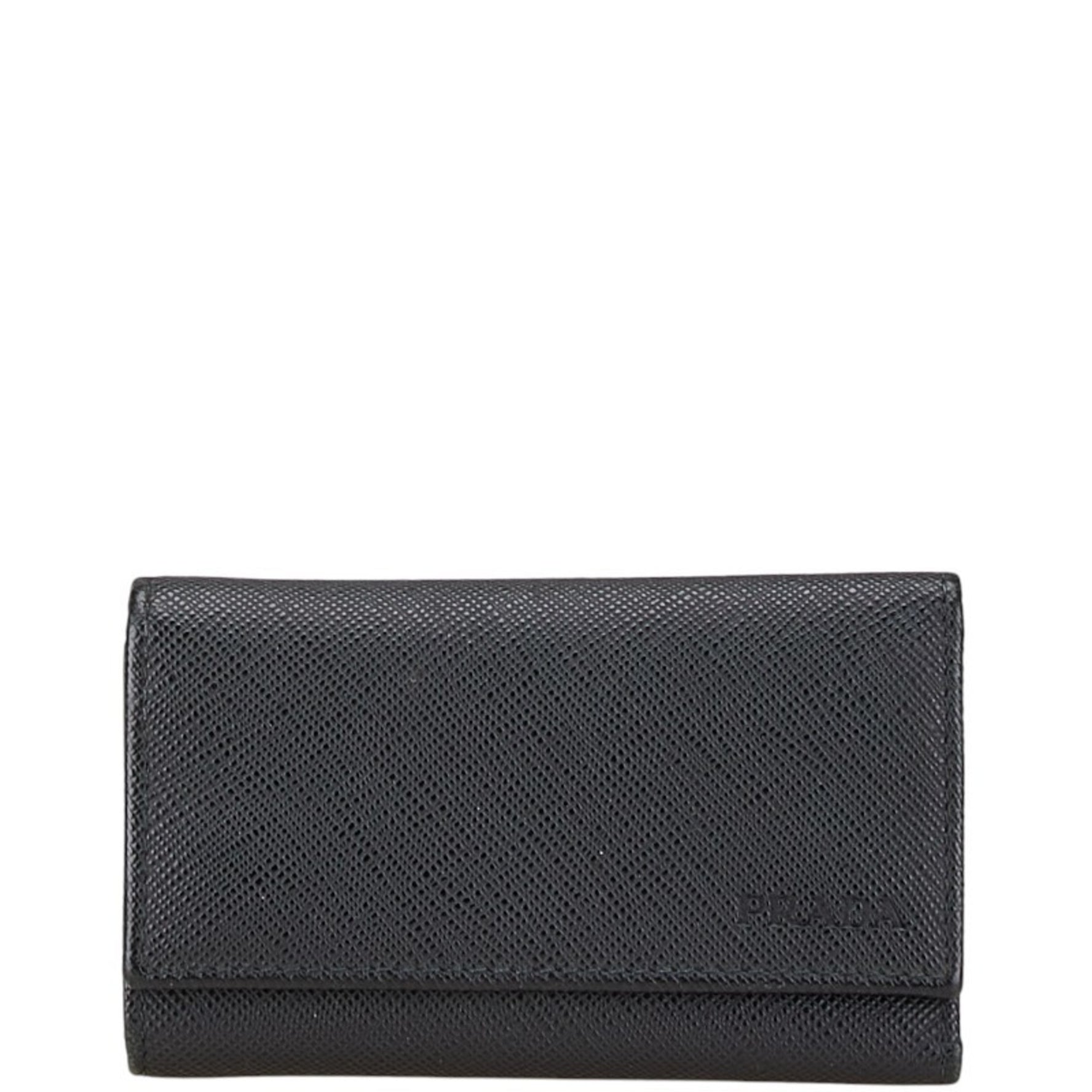 PRADA key case leather
