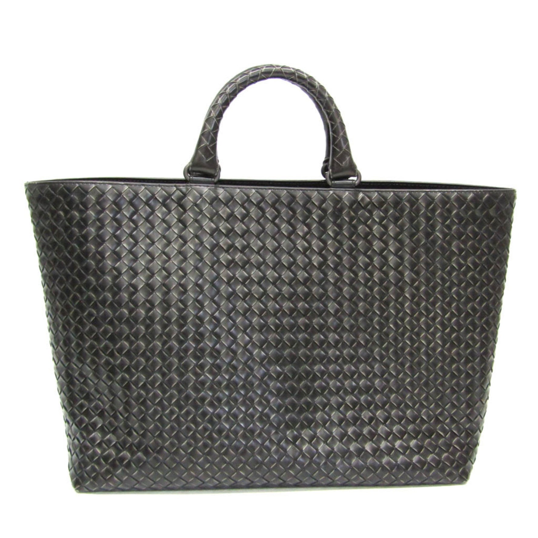 Bottega Veneta Intrecciato Leather Handbag Black