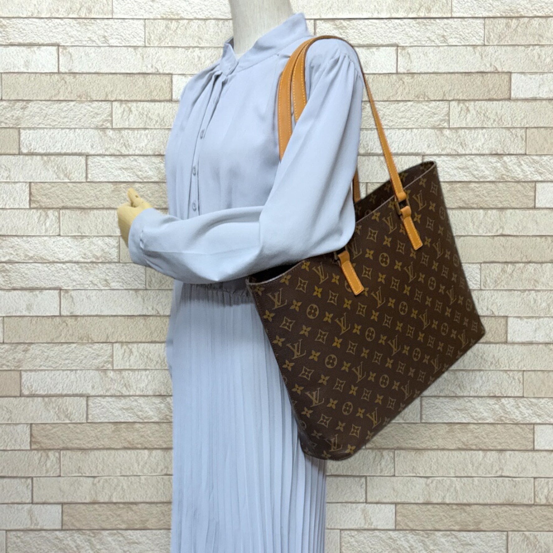Louis Vuitton Leco Monogram Tote Bag Canvas Brown Unisex