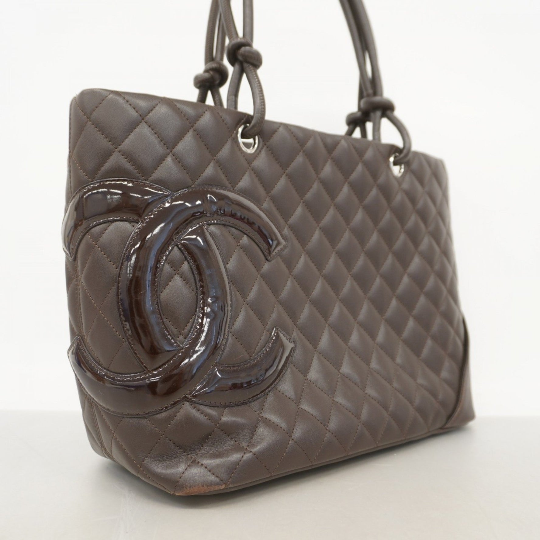 Chanel Cambon Tote Bag in Lambskin and Patent Leather