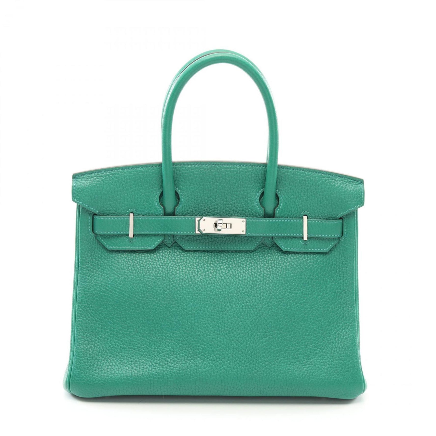 Hermes HERMES Birkin 30 Verso Handbag Leather Taurillon Clemence Women's Green Khaki Vert Fonce