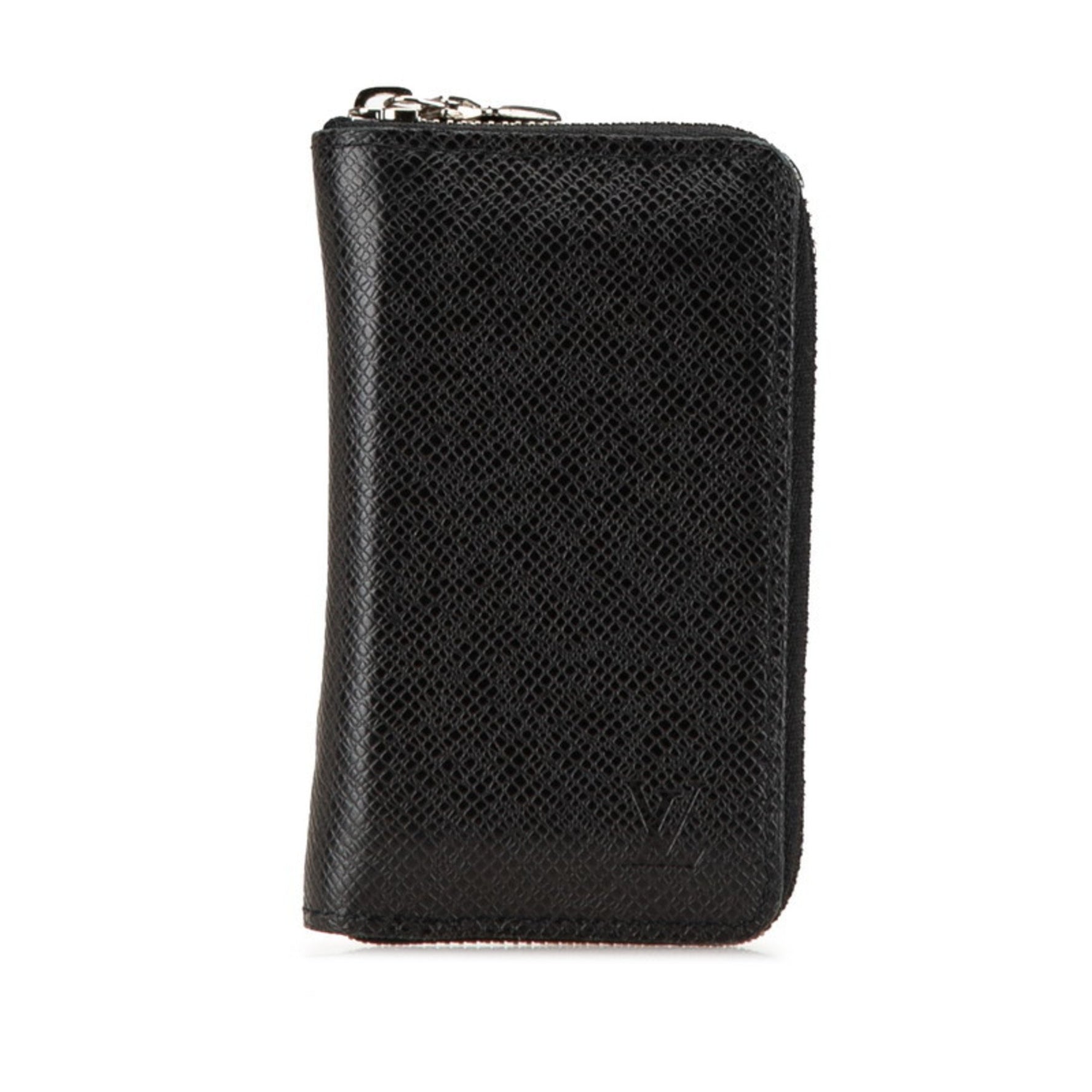 Louis Vuitton Taiga Zippy Coin Purse Case M32832 Ardoise Black Leather Men's LOUIS VUITTON