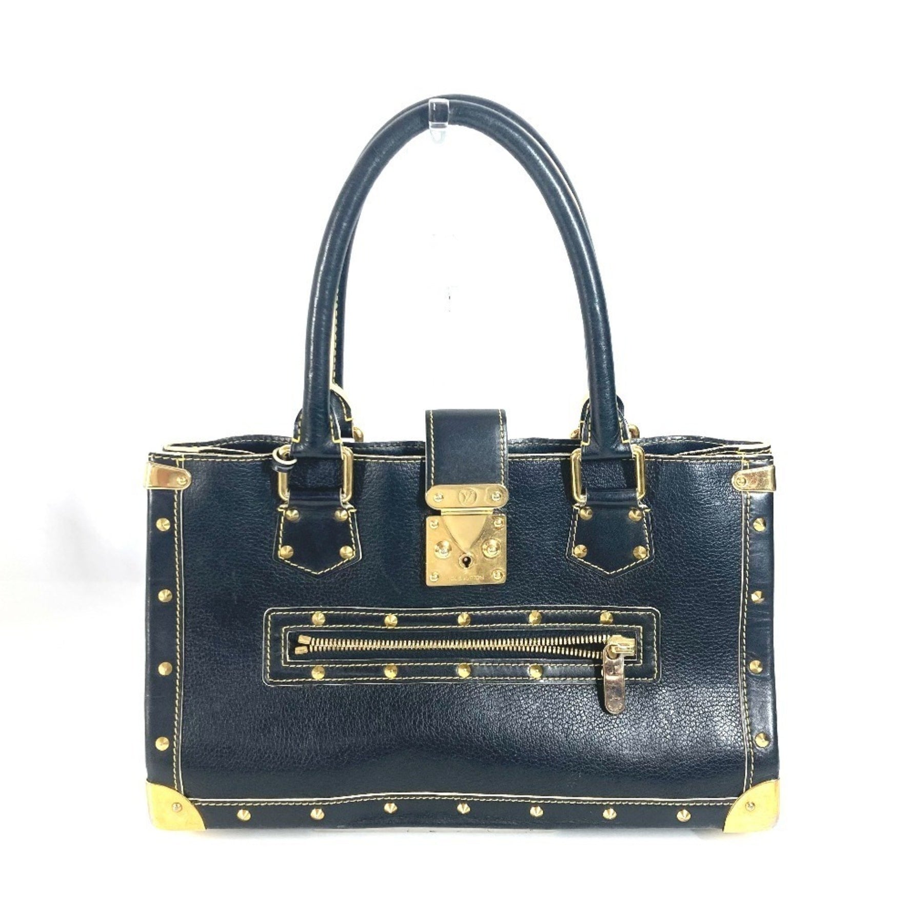 Louis Vuitton Suhali Fabulo Stud Shoulder Bag Tote Leather