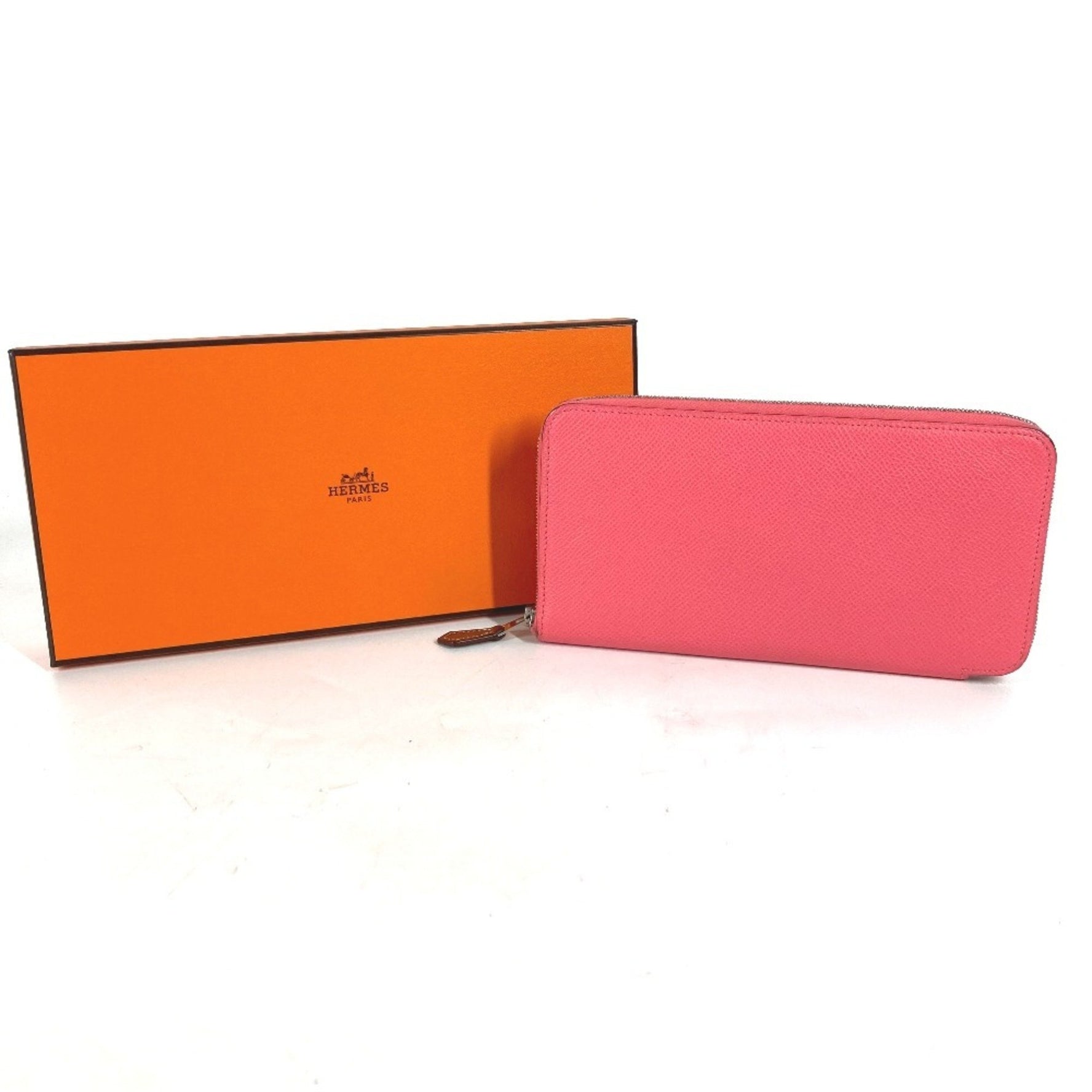 HERMES Azap Long Silk-in Round Zip Wallet by Epson, Like New