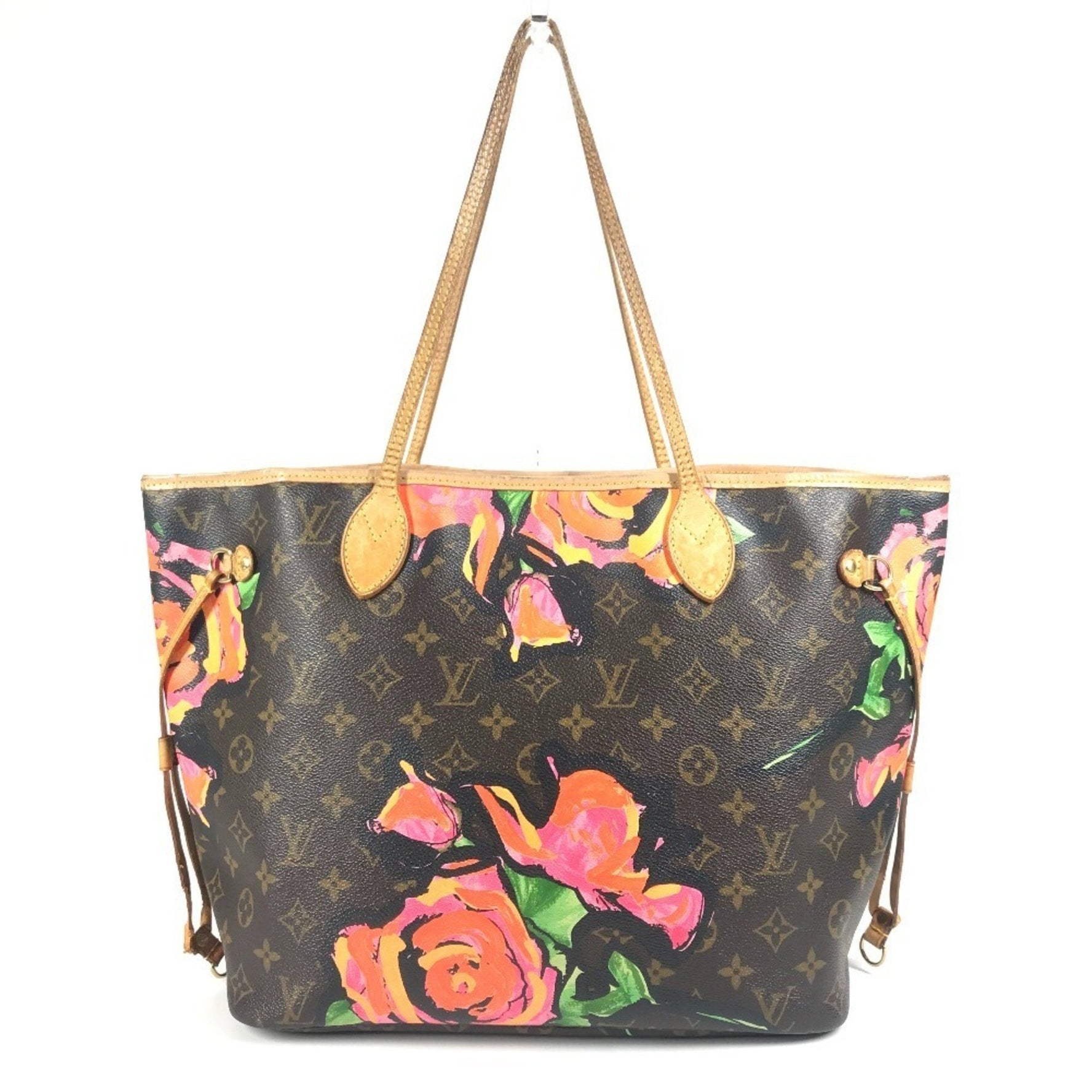 LOUIS VUITTON Monogram Rose Neverfull MM Shoulder Bag/Tote Bag in Canvas, Brown