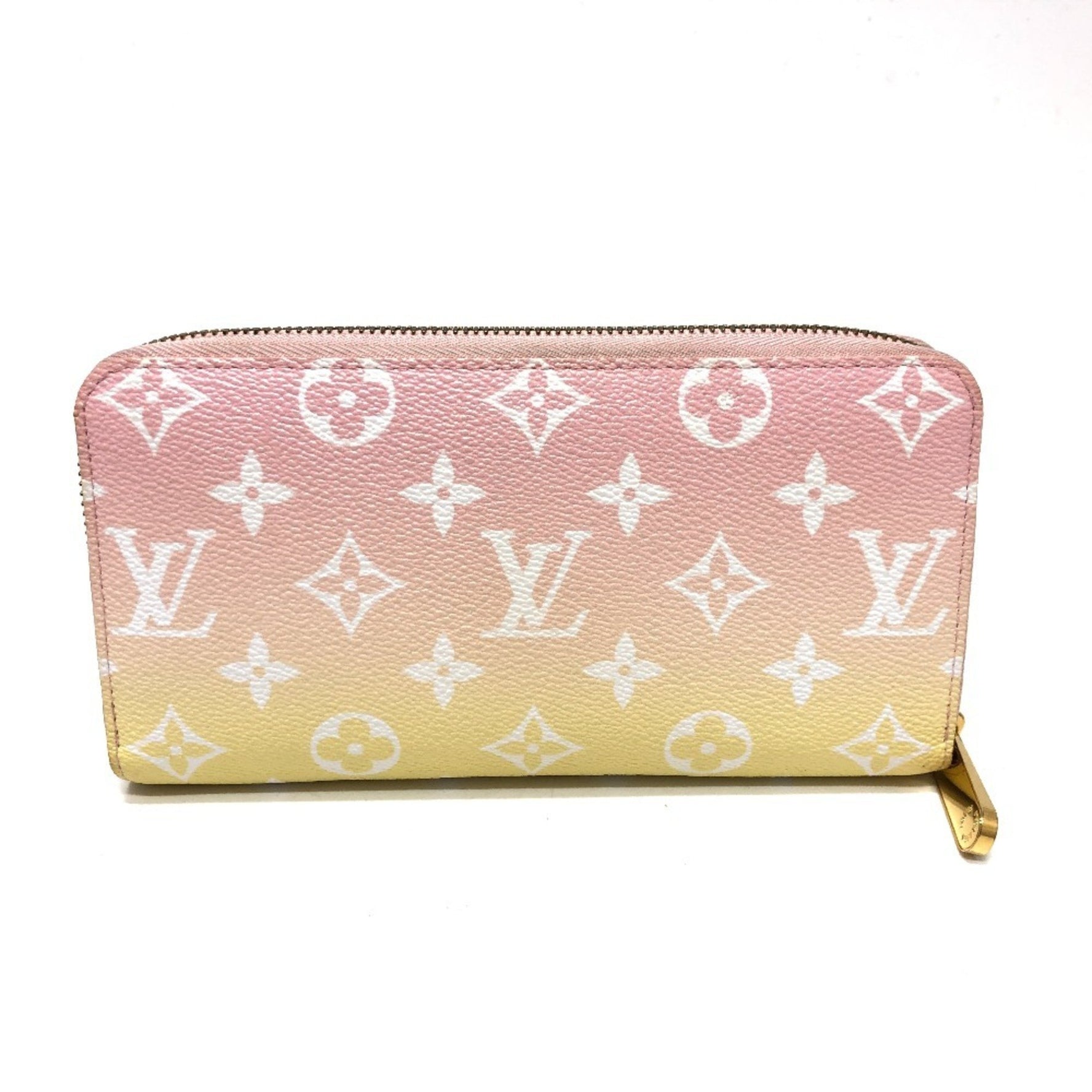 LOUIS VUITTON M80361 Monogram by the Pool Zippy Wallet, Canvas, Women's, Pink