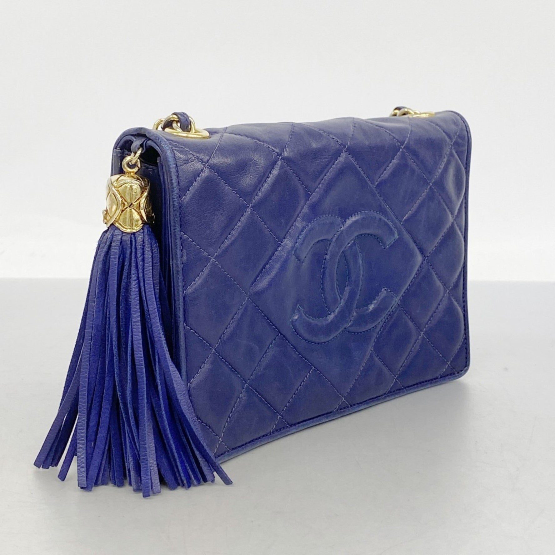Chanel Shoulder Bag with Matelasse Chain Bag, Lambskin