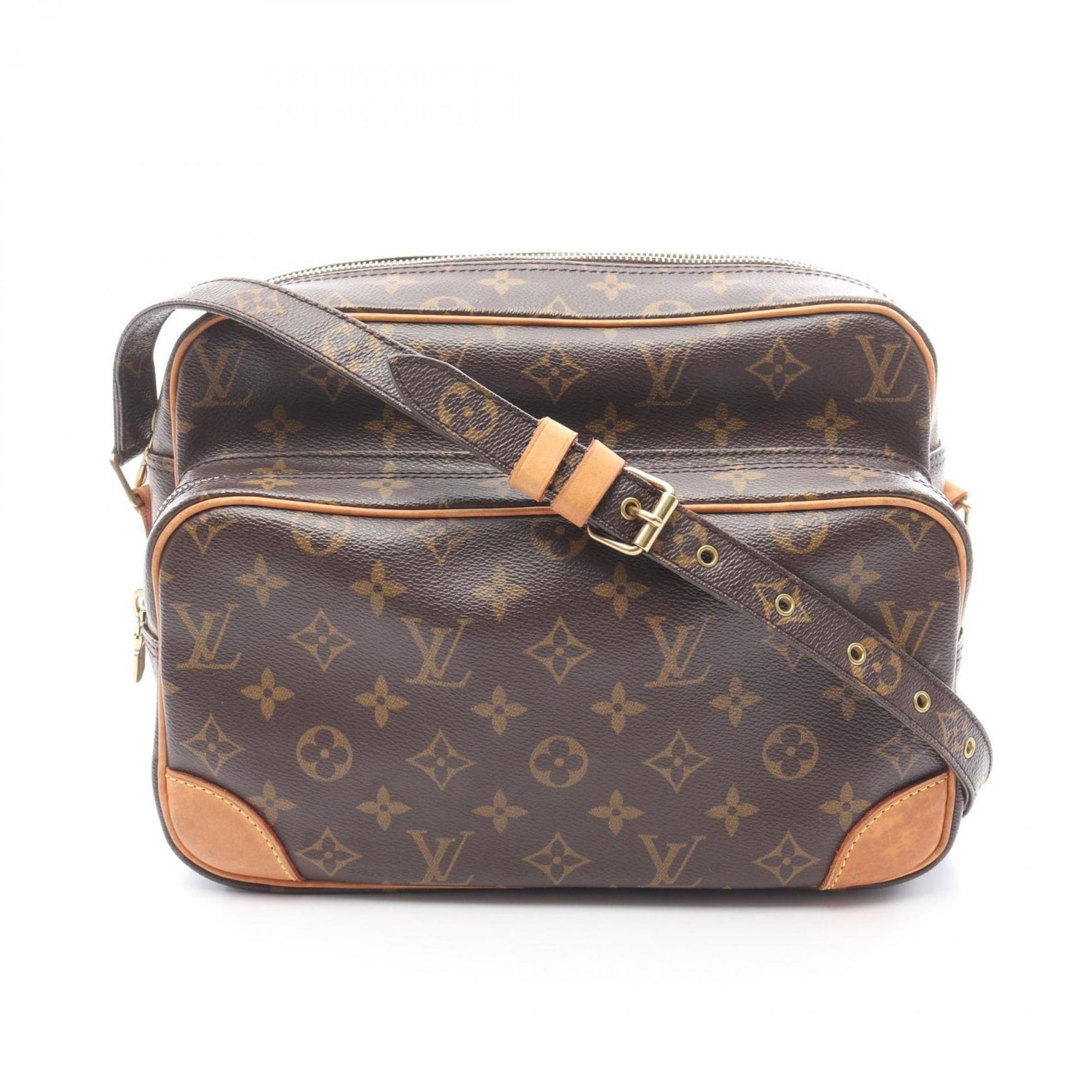 Louis Vuitton Nile Monogram Shoulder Bag, Coated Canvas and Leather