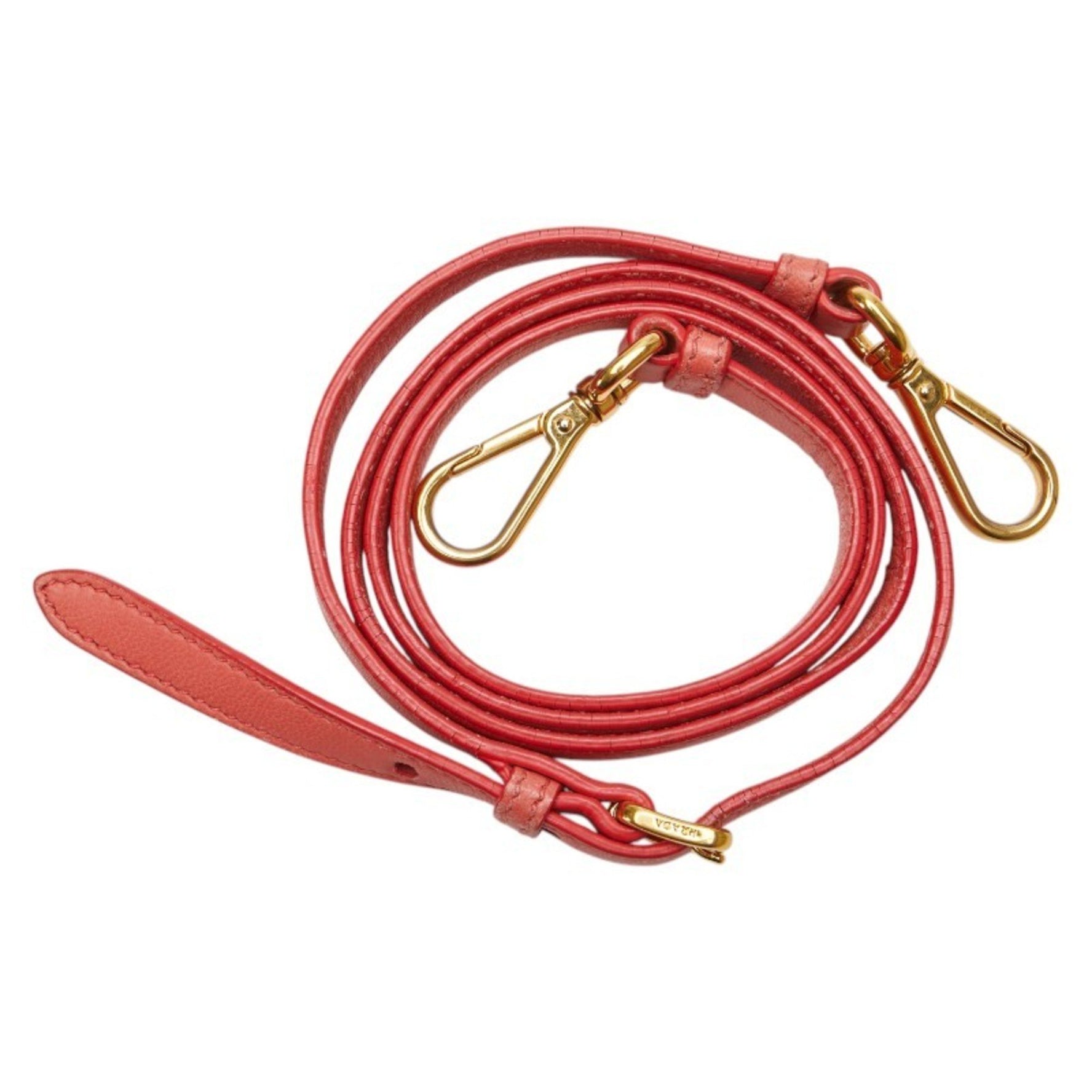 Prada shoulder strap, pink leather, women's, PRADA