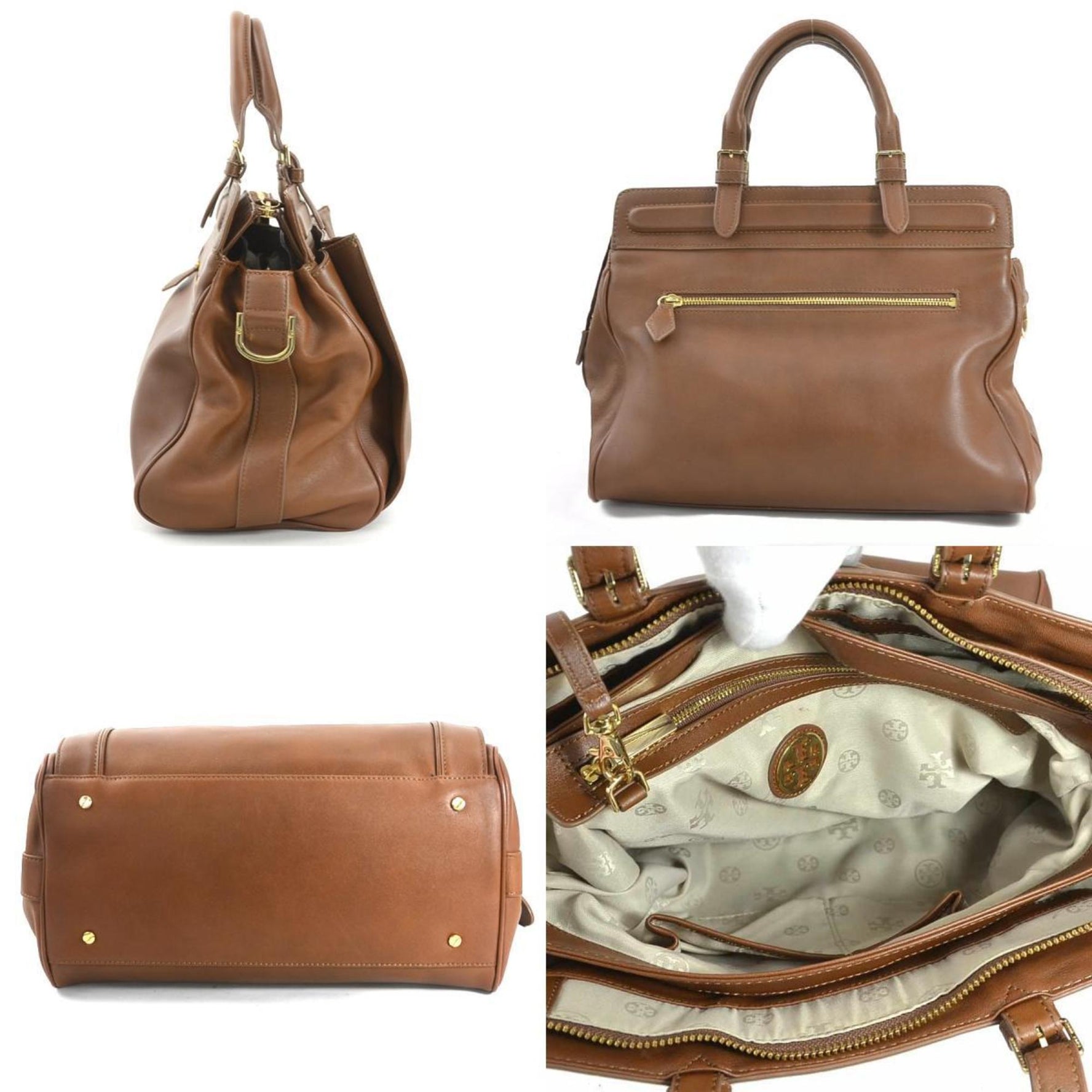 Tory Burch handbag shoulder bag leather brown ladies 55836g